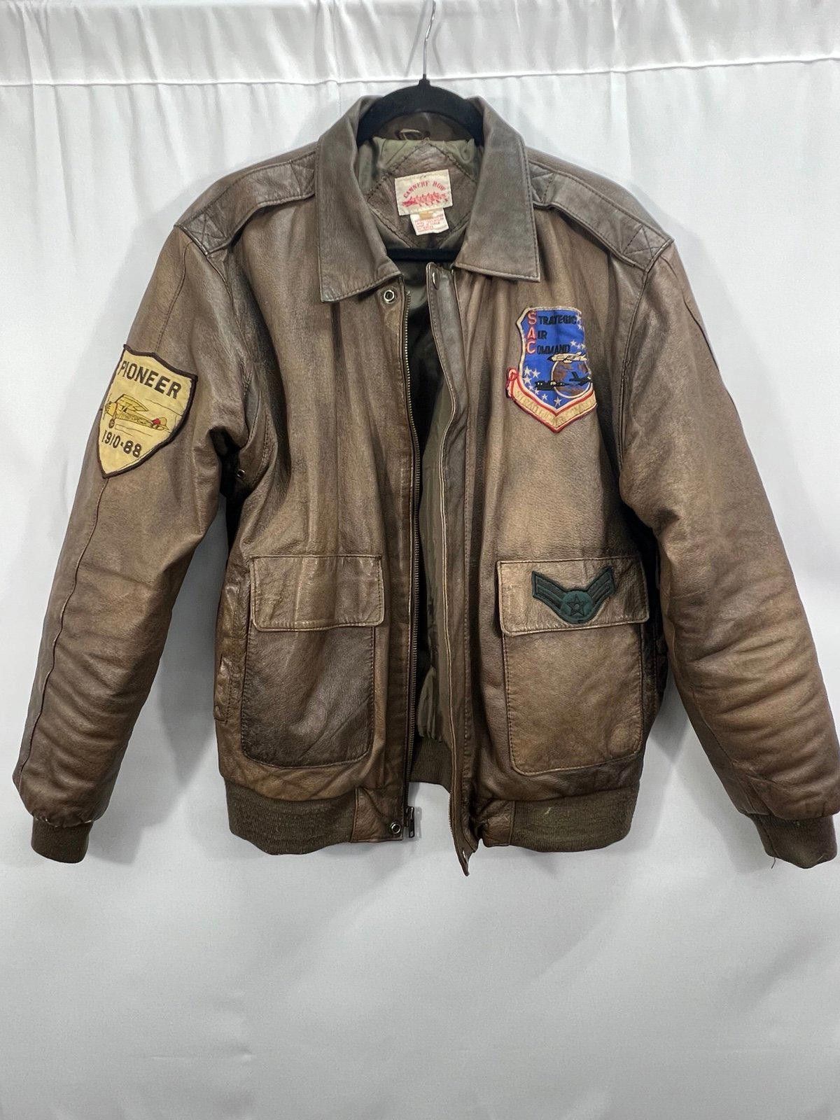 Designer Vintage Cannery Row Strategic Air Command Leather Jacket Size US M / EU 48-50 / 2 - 1 Thumbnail