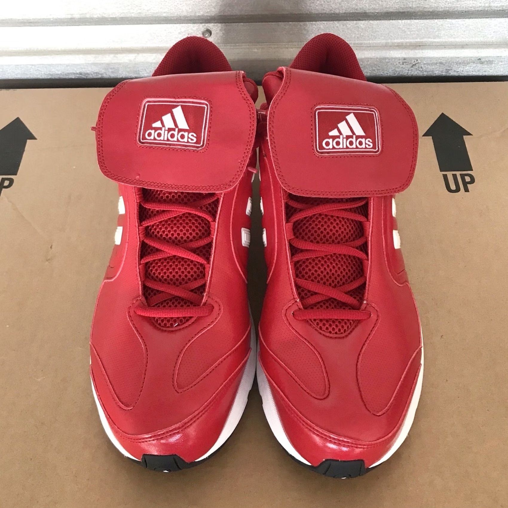 Adidas VINTAGE adidas Adiprene Lace-Up Sneaker Men Red/White 15 2008 Athletic Baseball Running Casual Shoes Sneakers Size US 15 / EU 48 - 4 Thumbnail