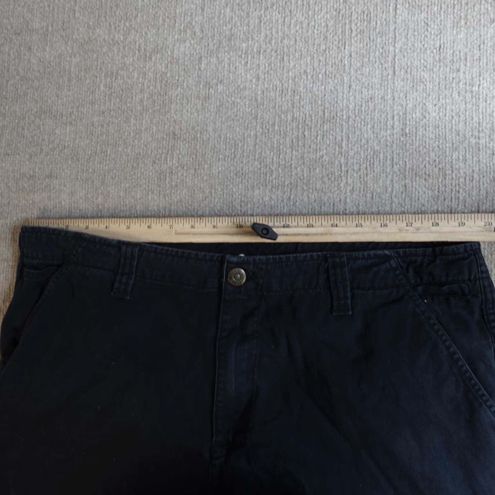 Nike VINTAGE G-UNIT Shorts Men 40 Black Cargo Solid 100% Cotton Drawstring Casual Size US 40 / EU 56 - 6 Thumbnail