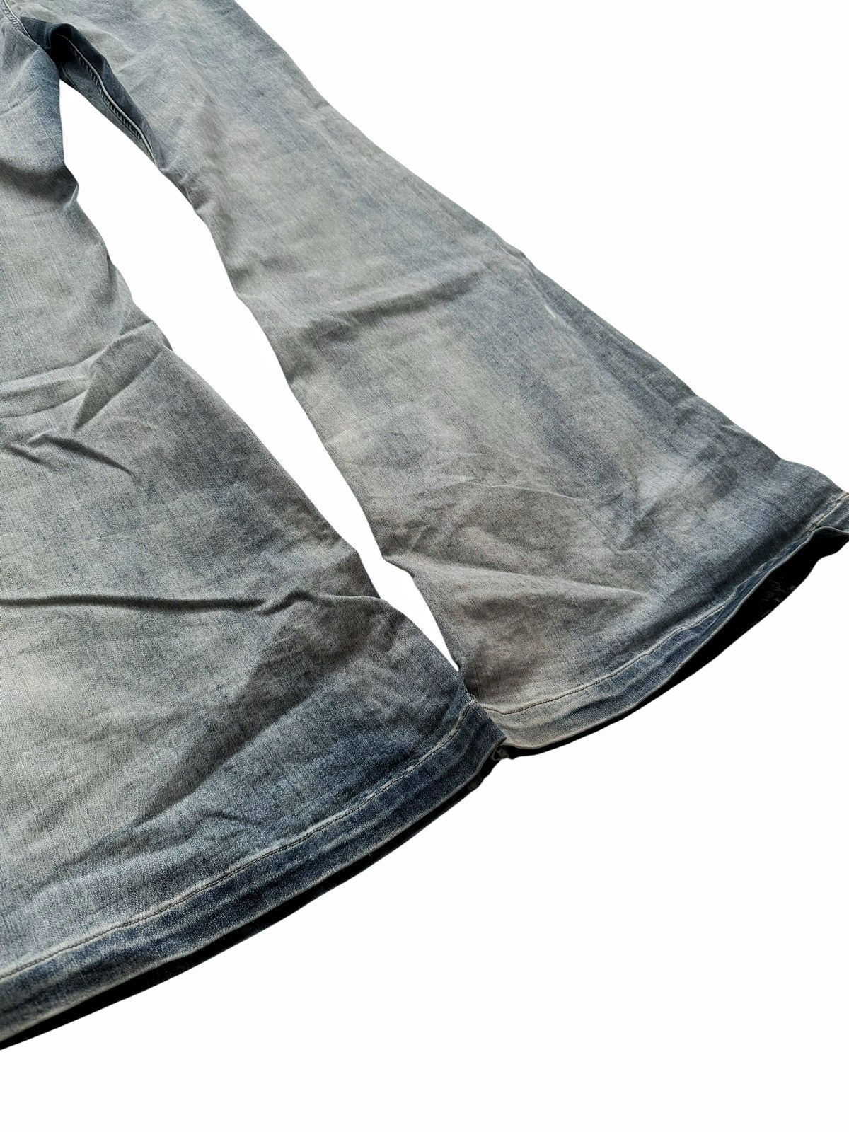 Rick Owens Sky Hustler Mineral Bolan Bootcut Denim Flare Size US 33 - 7 Thumbnail