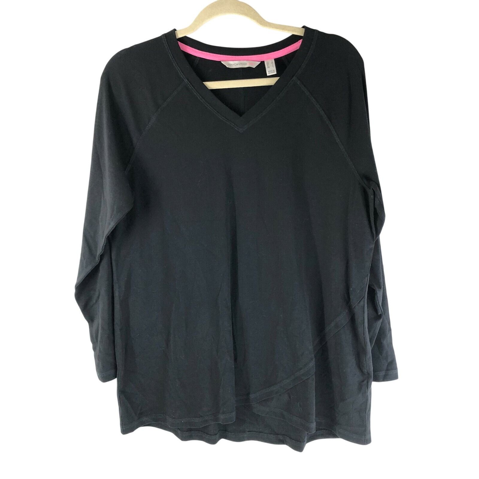 Isaac Mizrahi Isaac Mizrahi SOHO Raglan Tulip Hem Knit Top Long Sleeve V N Size M / US 6-8 / IT 42-44 - 1 Thumbnail
