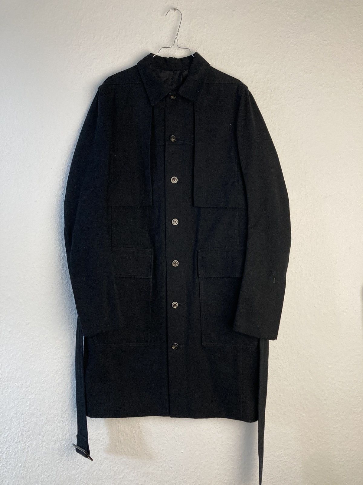 Rick Owens F/W 19 „LARRY“ Paneled Trench Coat Rick Owens IT50/M Size US M / EU 48-50 / 2 - 1 Thumbnail