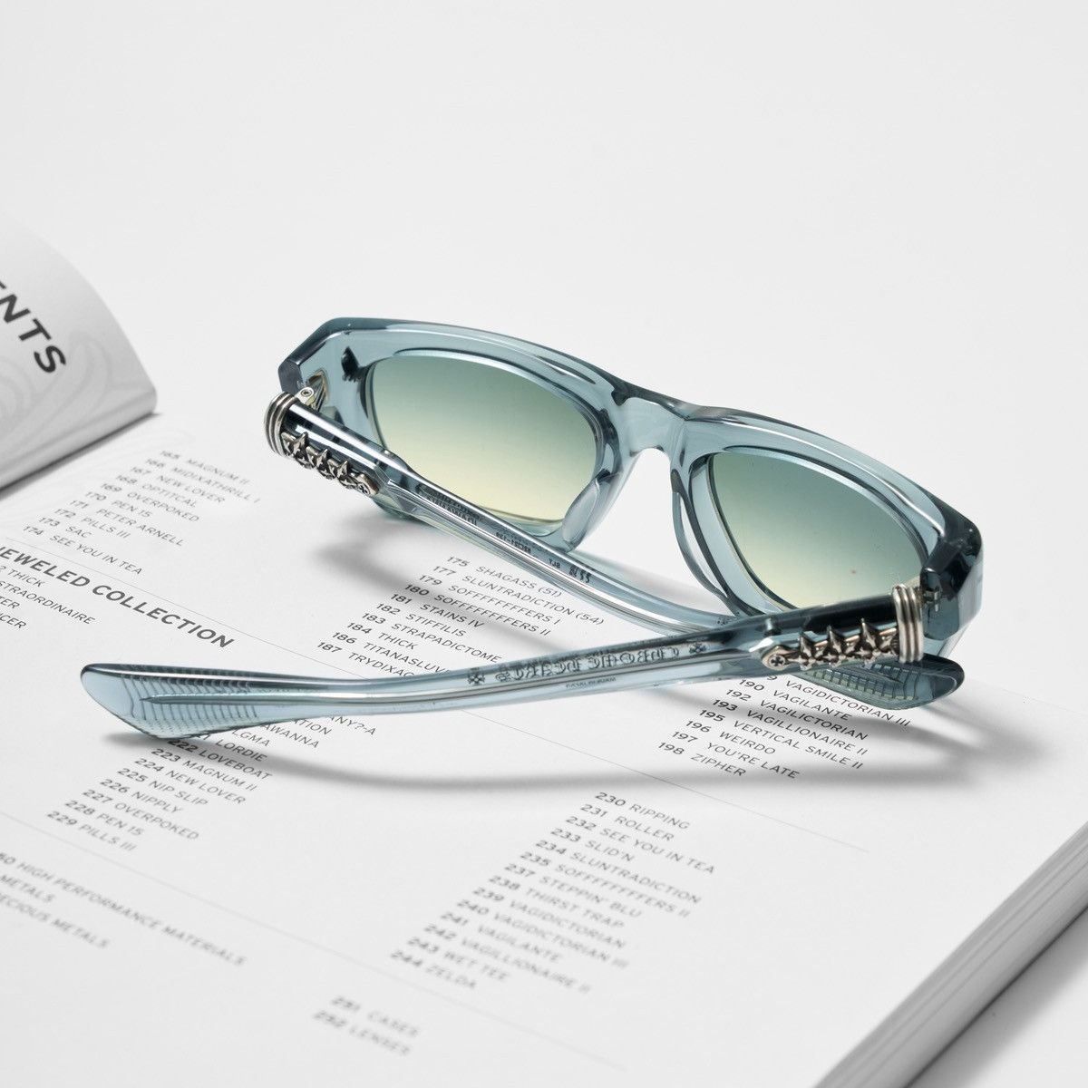 Chrome Hearts CHROME HEARTS IDAWANNA SLATED SUNGLASSES Size ONE SIZE - 7 Thumbnail