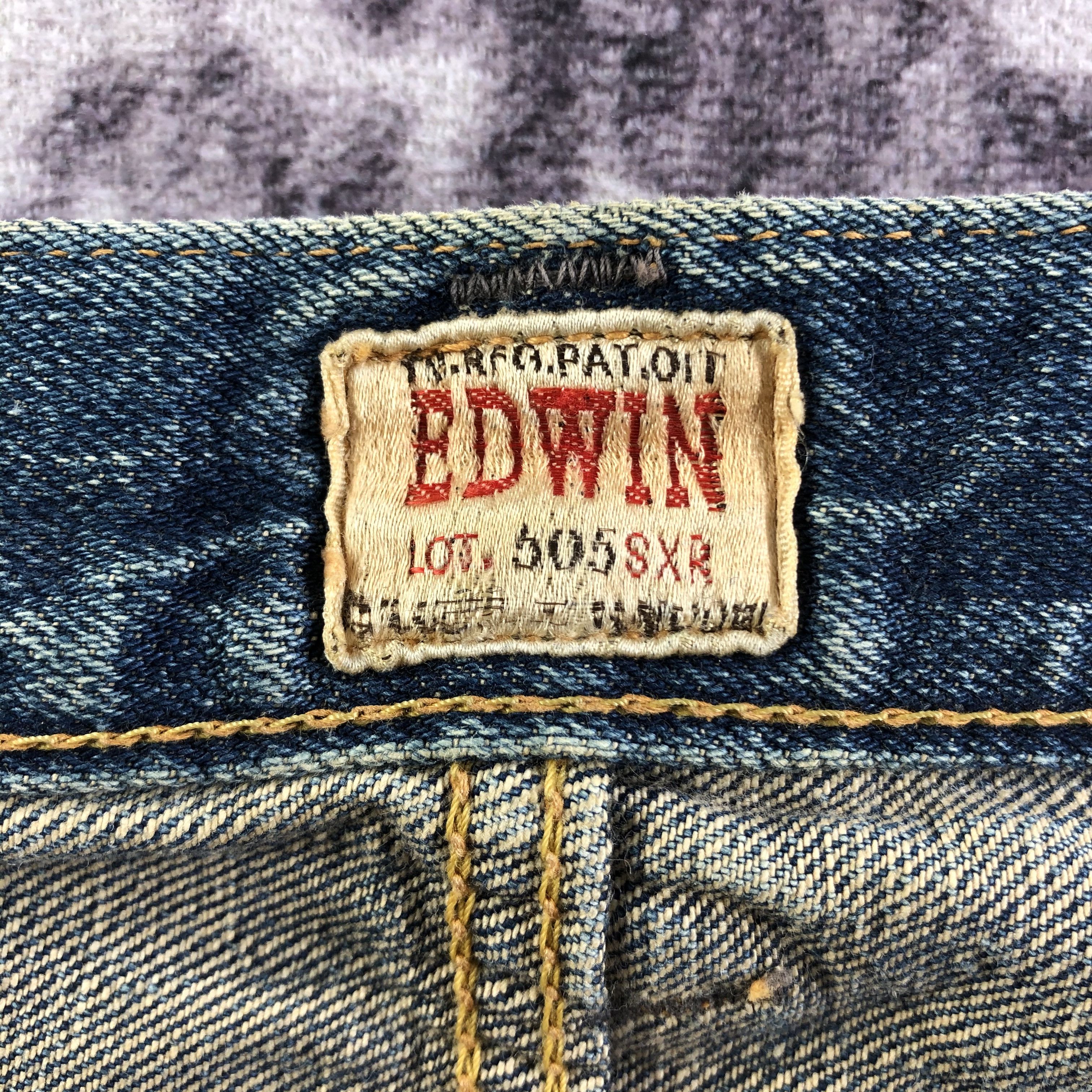 Edwin Vintage Blue Wash Edwin 505 Selvedge Jeans-JM3663 Size US 33 - 9 Thumbnail