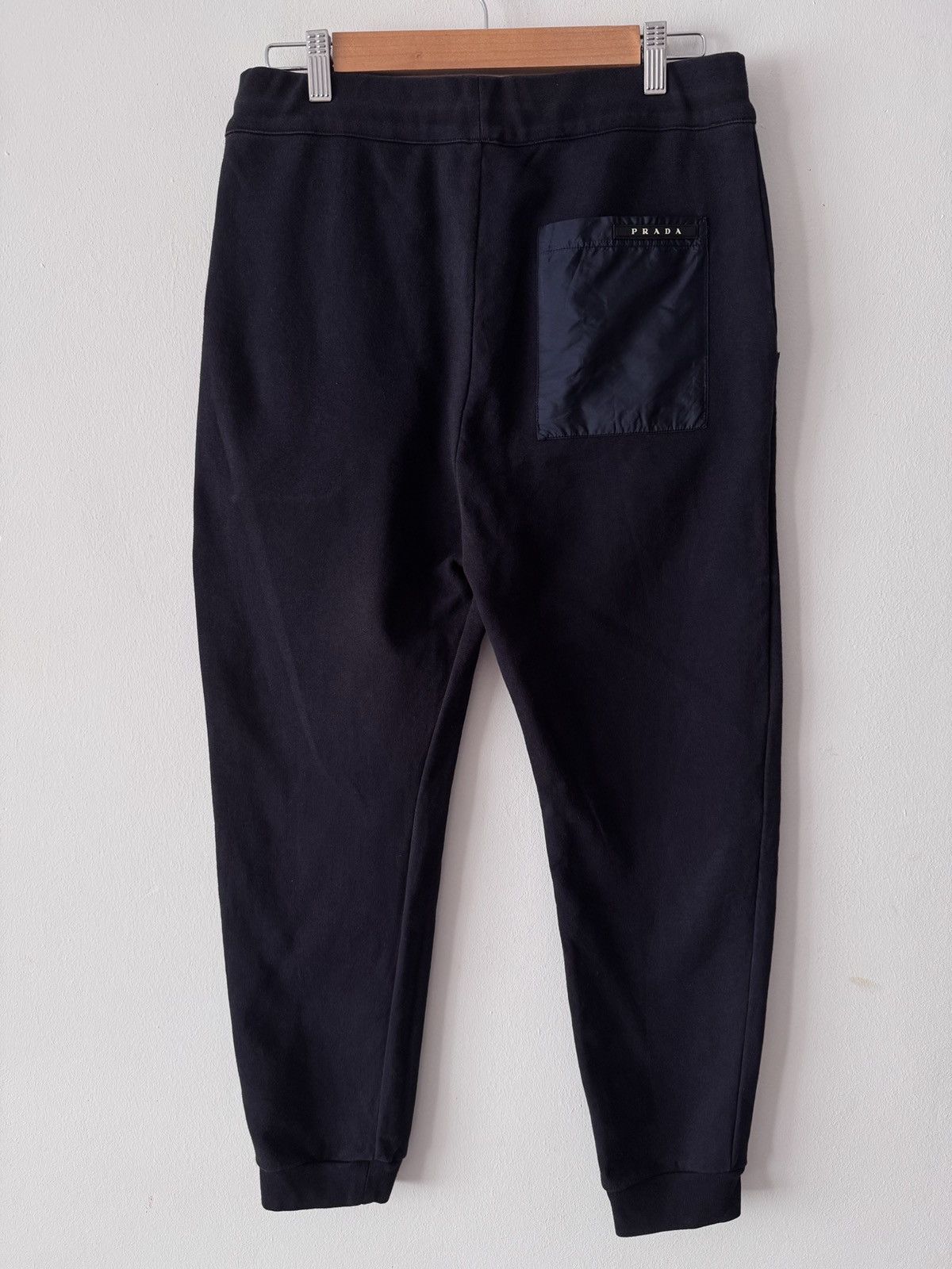 Prada 🔥🔥 Prada Nylon Pocket Black Sweatpants Size US 30 / EU 46 - 1 Thumbnail