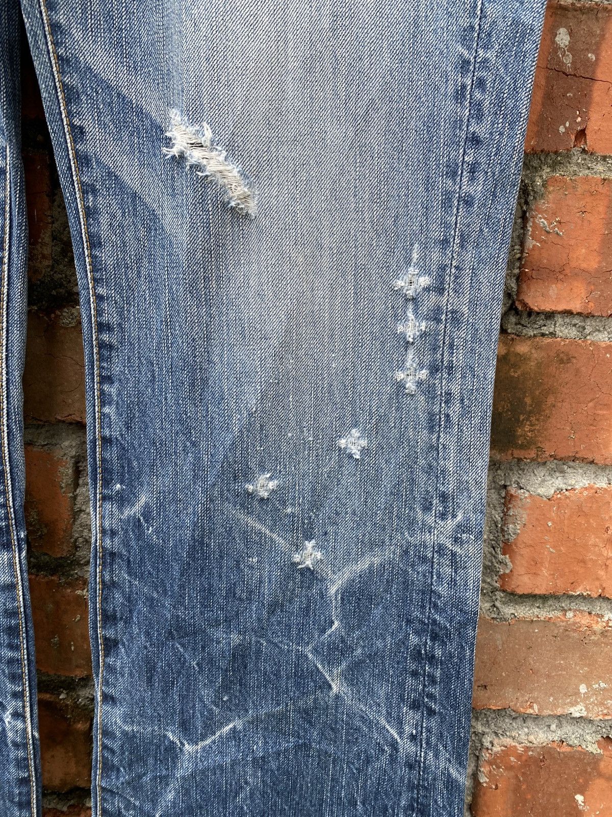 Blue Blue Japan × If Six Was Nine × Tornado Mart W33x33.5 blue way flare boot cut denime japanese brand Size 33" - 7 Thumbnail