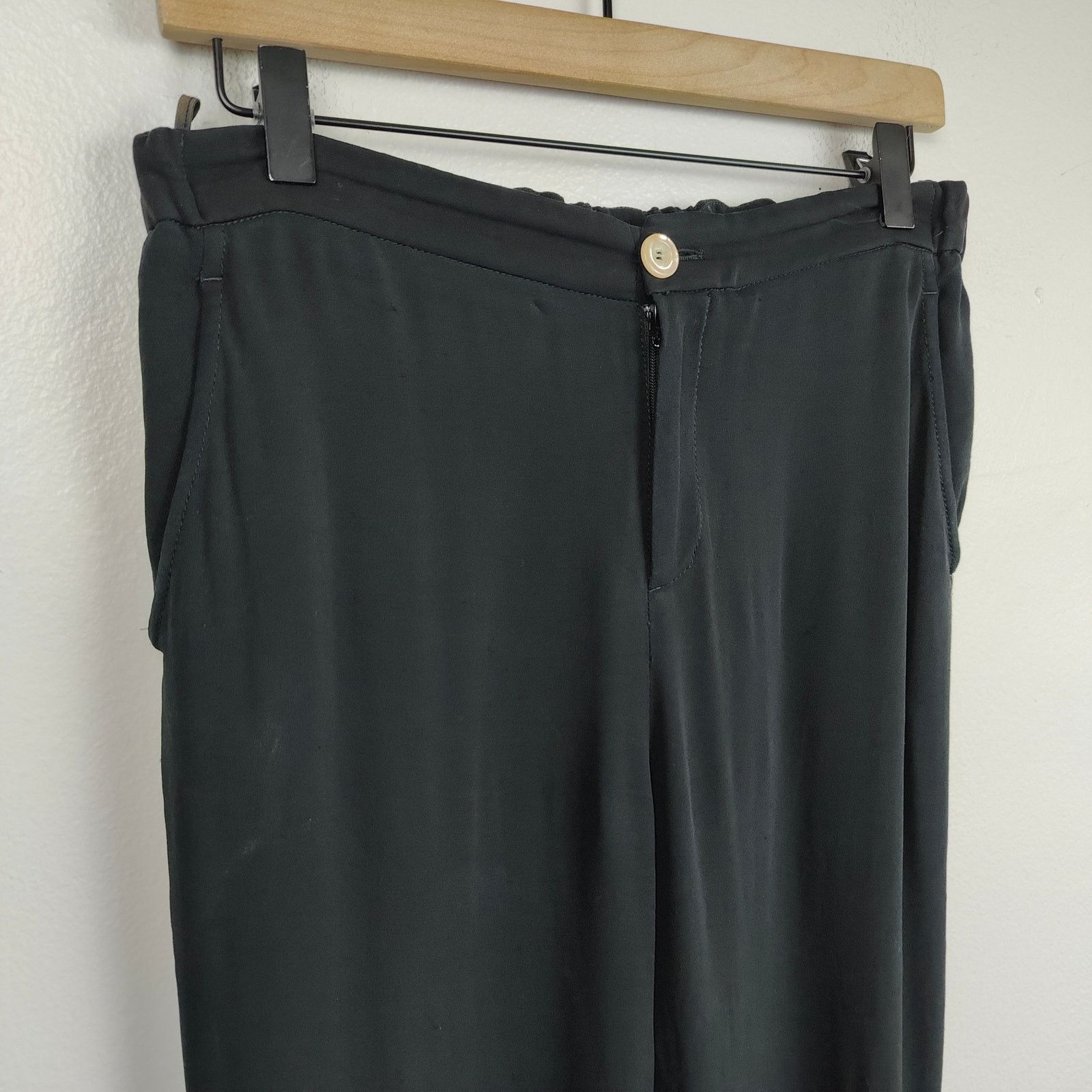 Gucci Gucci Silk Blend Pants Womens IT 40 US Small Black Size 27" / US 4 / IT 40 - 2 Thumbnail