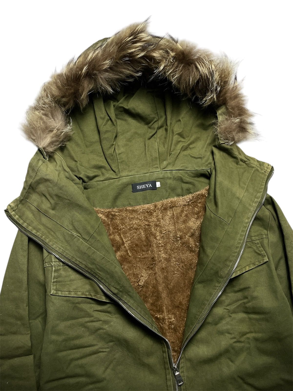 BUFFALO BOBS 2000’s Sheeya - Cyber Military Style Fur Jacket Size US M / EU 48-50 / 2 - 3 Thumbnail