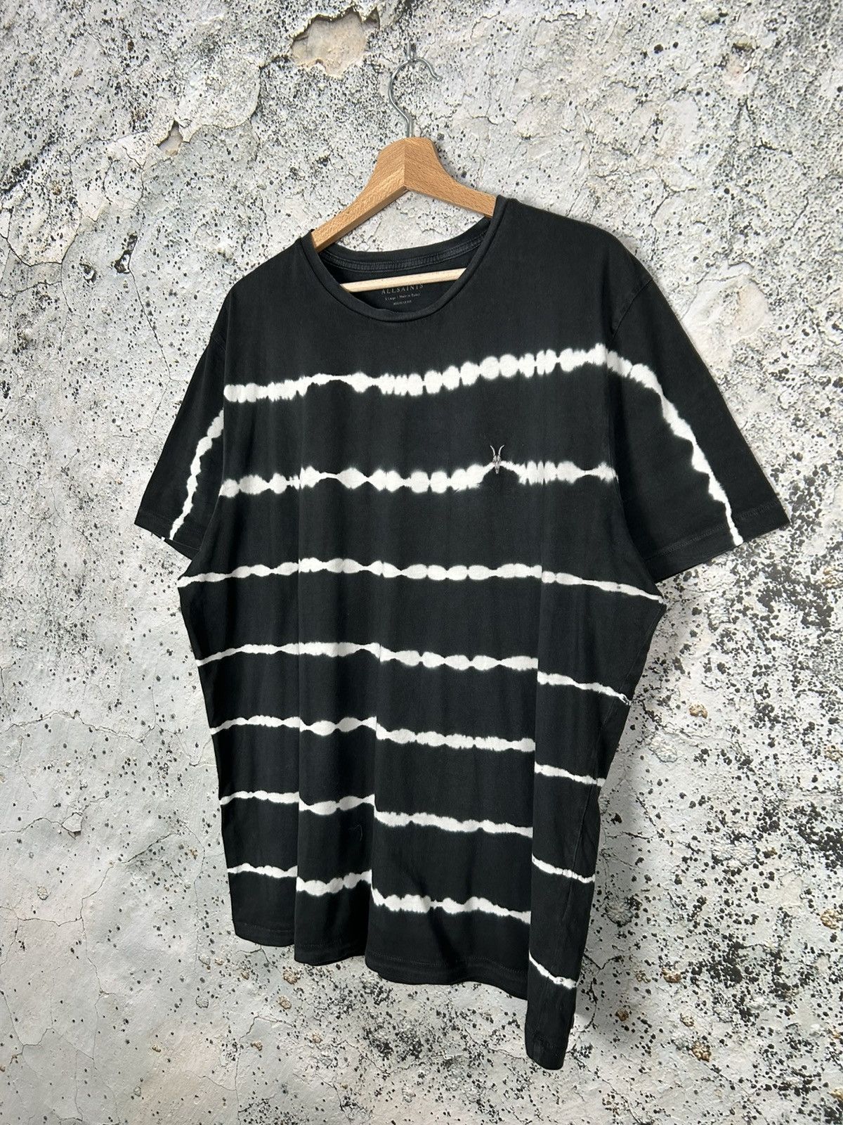 Allsaints Allsaints Stripe Tee Avant Garde Designer Grunge Goth Punk Size US XL / EU 56 / 4 - 2 Thumbnail