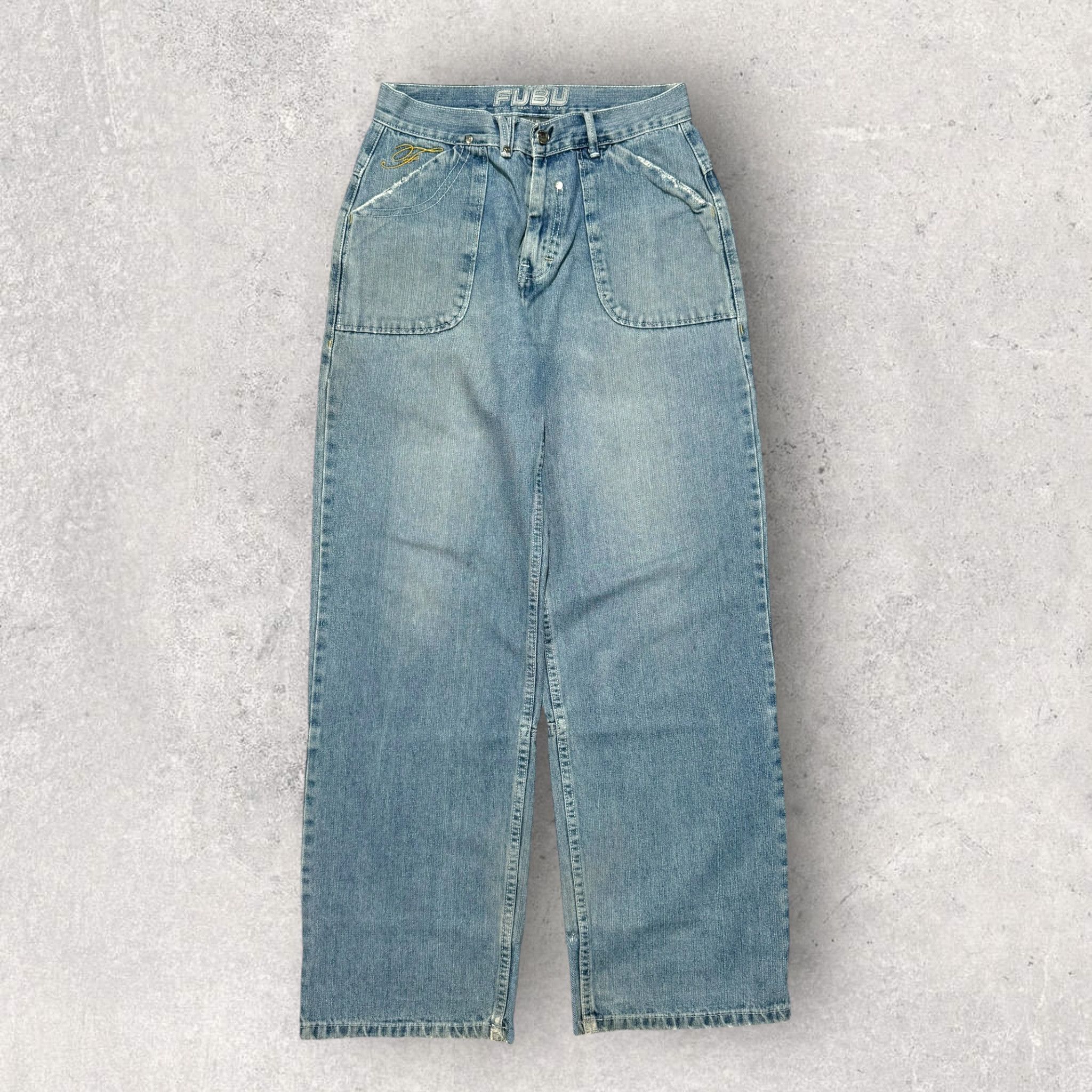 Fubu × Vintage Vintage FUBU The Collection Jeans Wide Leg Baggy Fit 30 Size US 30 / EU 46 - 2 Thumbnail