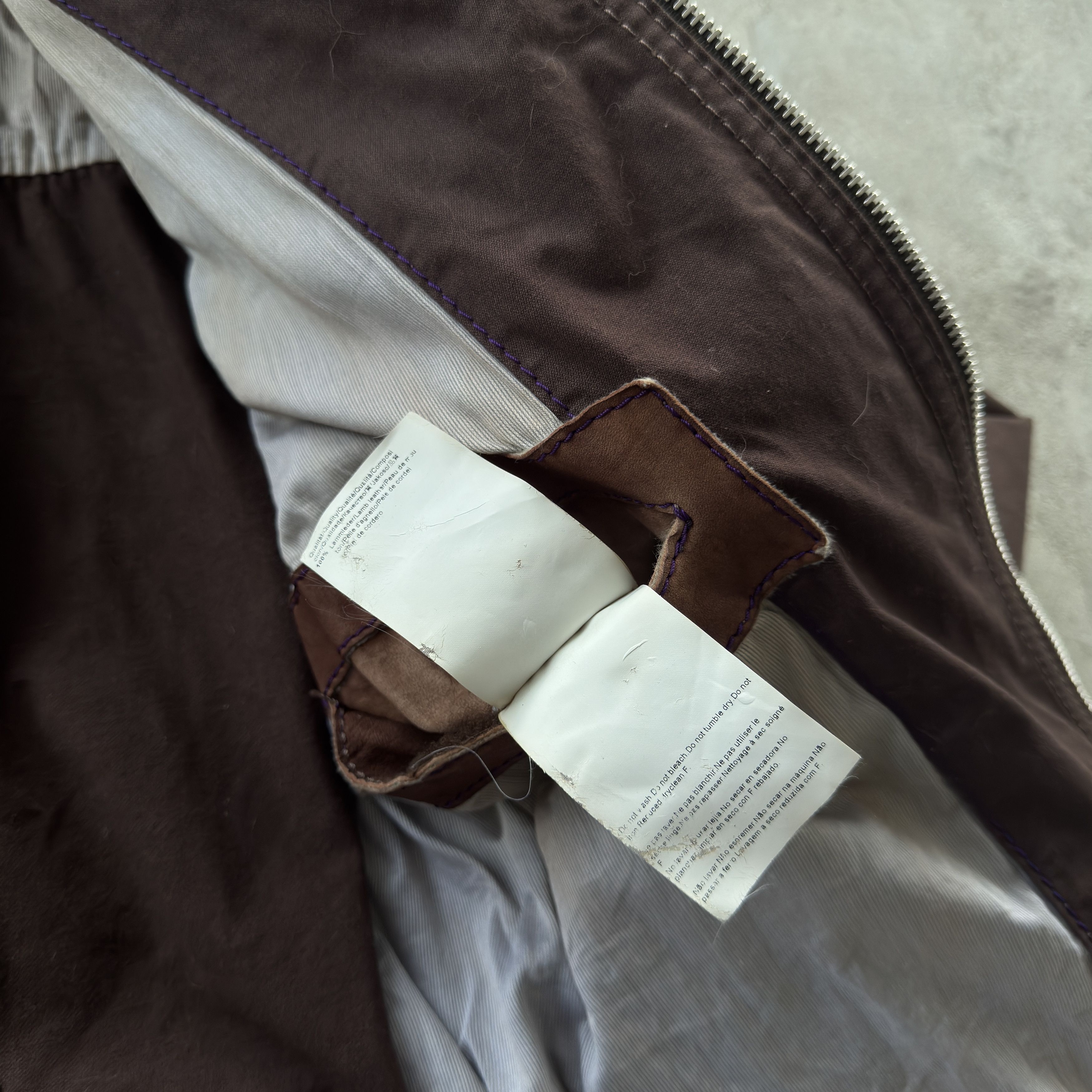 Hugo Boss HUGO BOSS Brown Mixed Suede Field Jacket Belted Pocket Size US M / EU 48-50 / 2 - 9 Thumbnail