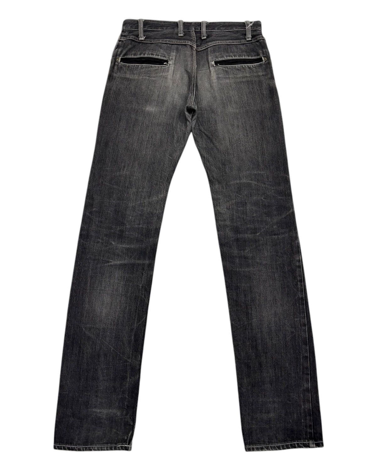 Fad Three × If Six Was Nine × Le Grande Bleu (L.G.B.) 🔥FAD_3 COLLABORATION STRAIGHT LEG BLACK DENIM JEANS Size US 32 / EU 48 - 2 Thumbnail