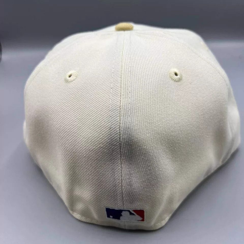 New Era Cleveland Guardians Hat Men 7 1/2 White MLB Fitted Cap New Size ONE SIZE - 5 Thumbnail