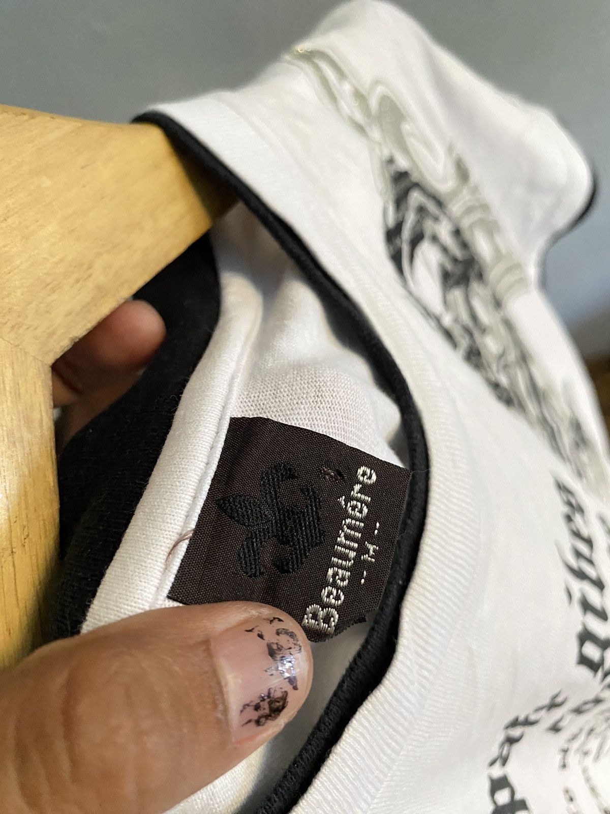 If Six Was Nine × Japanese Brand × Le Grande Bleu (L.G.B.) Vintage Beaumere Dragon Poem double layer tshirt Size US M / EU 48-50 / 2 - 6 Thumbnail