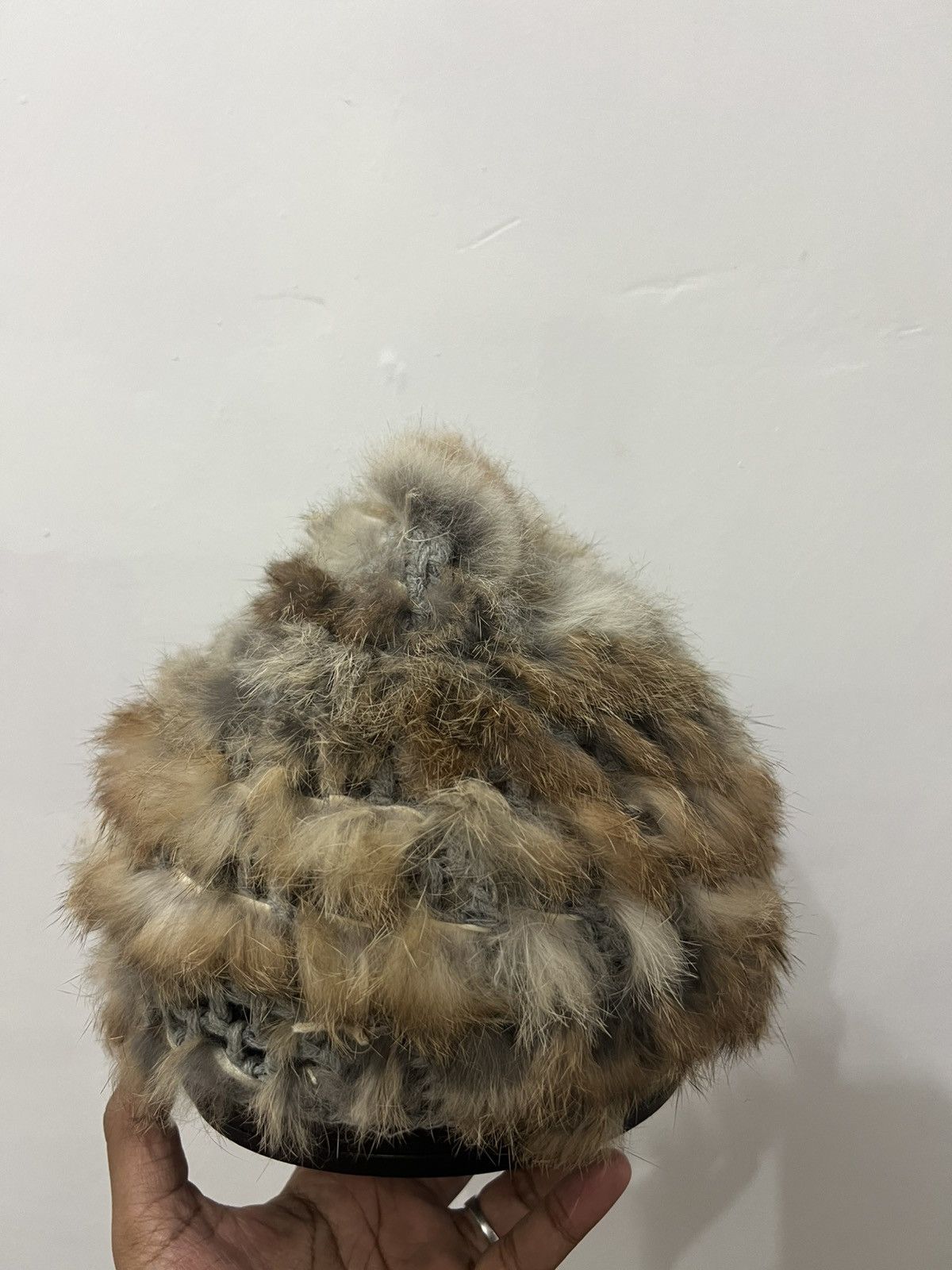 Japanese Brand Mohair Faux Fur Hat Size ONE SIZE - 2 Thumbnail