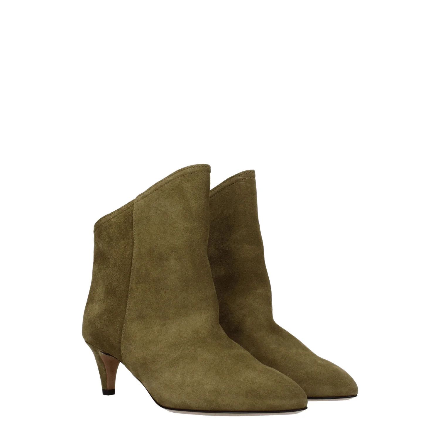 Isabel Marant ob1o1e1124 Suede Ankle Boots in Gray/Turtledove Size US 6 / IT 36 - 2 Thumbnail