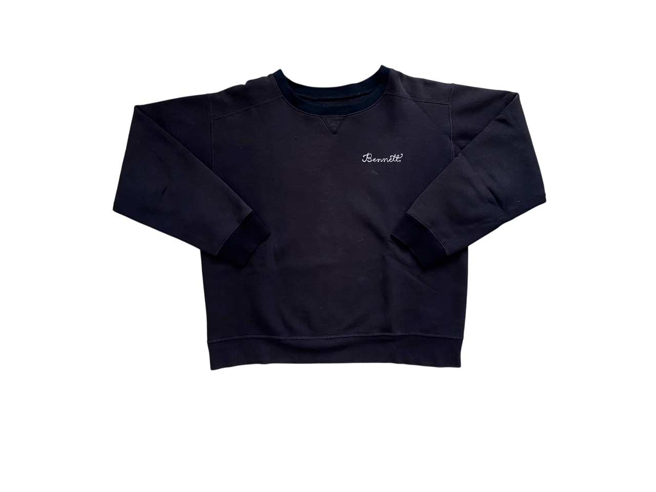 Vintage 1990s 'BENNETT' Re-cuffed and collared Vintage Sweatshirt Size US L / EU 52-54 / 3 - 1 Thumbnail