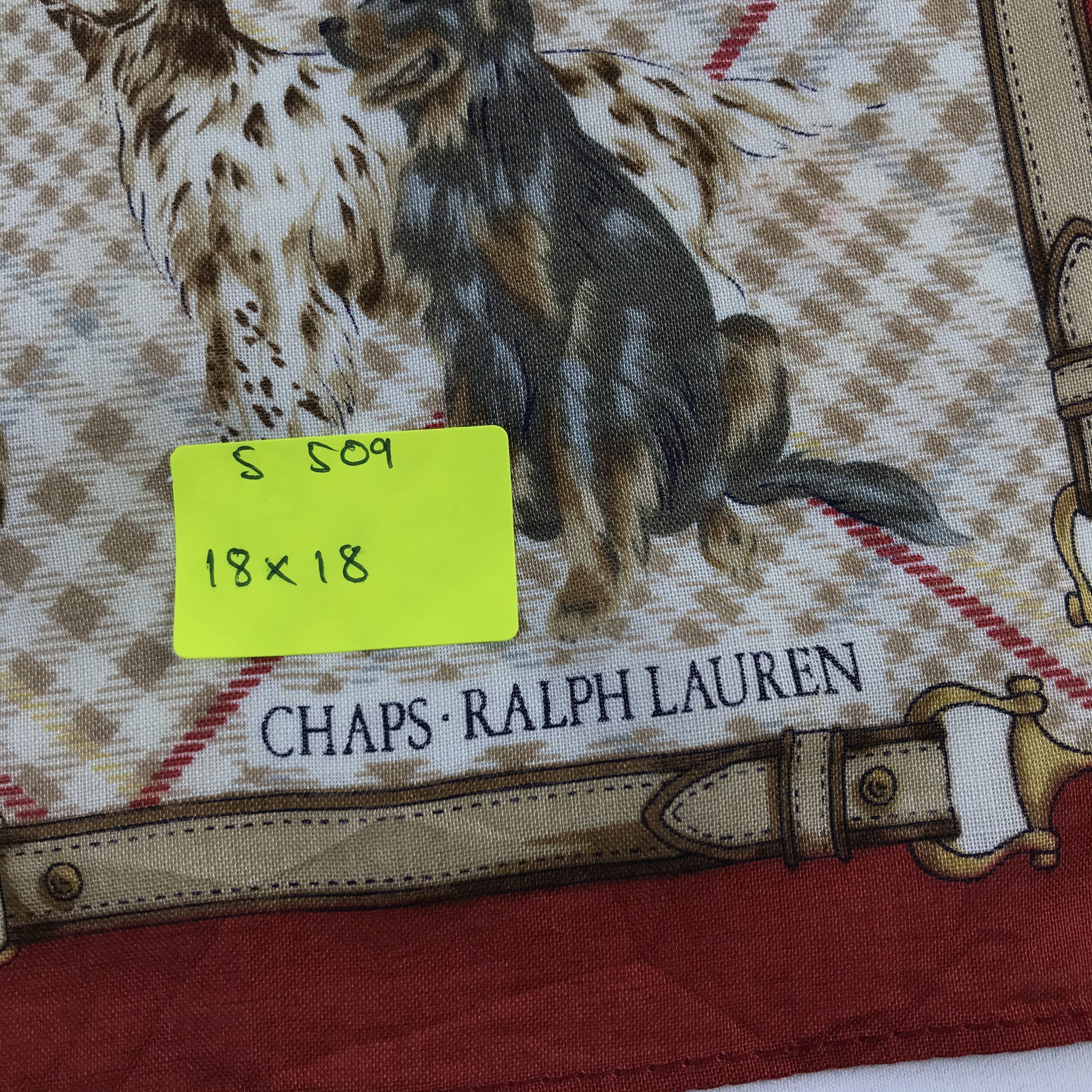 Chaps Ralph Lauren × Vintage Chaps Ralph Lauren Bandana / Handkerchief /Neckerchief -S509 Size ONE SIZE - 5 Thumbnail