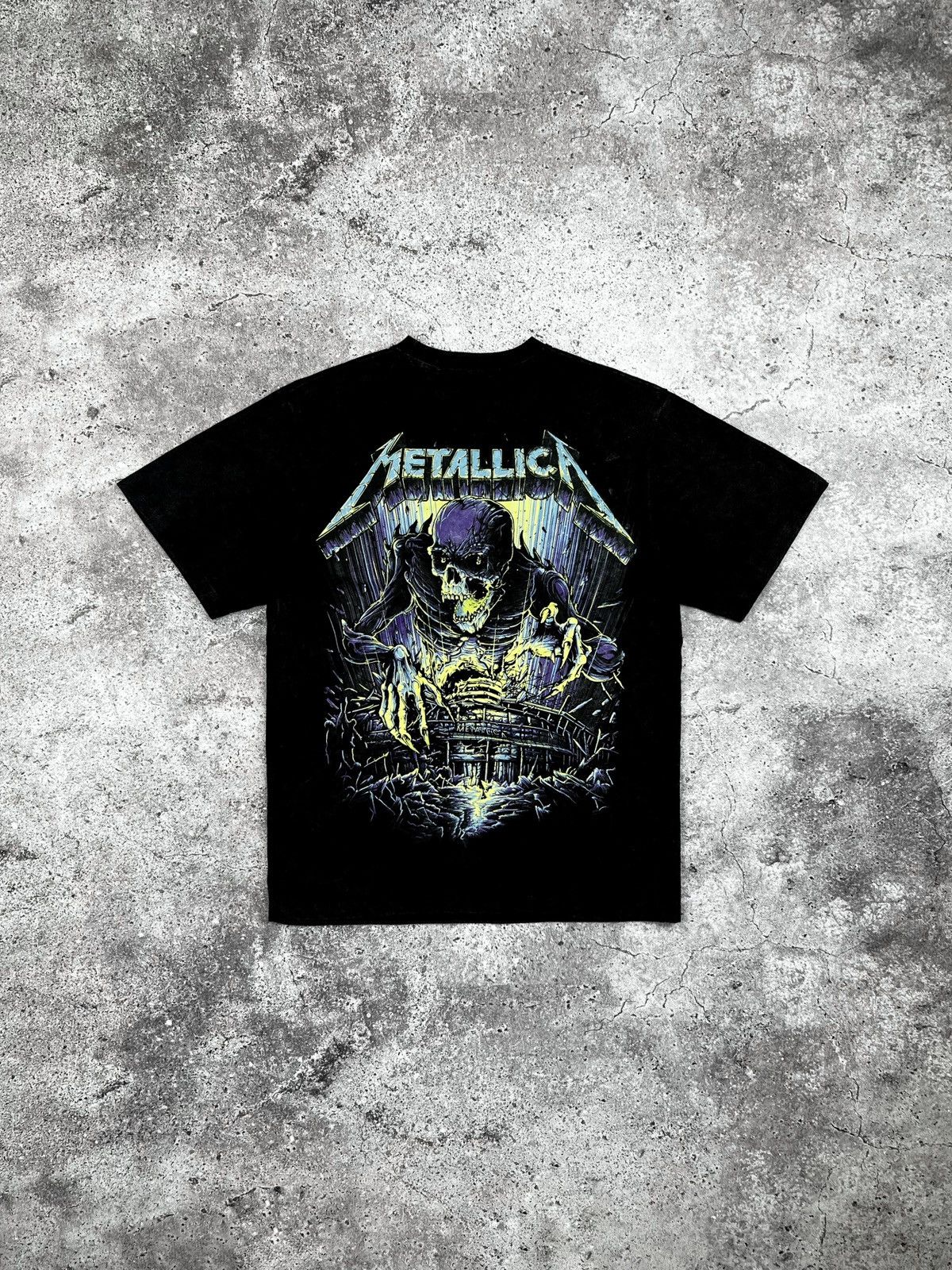 Band Tees × Metallica × Vintage Vintage Y2K Metallica Tour Graphic T-shirt Faded Size US S / EU 44-46 / 1 - 1 Thumbnail