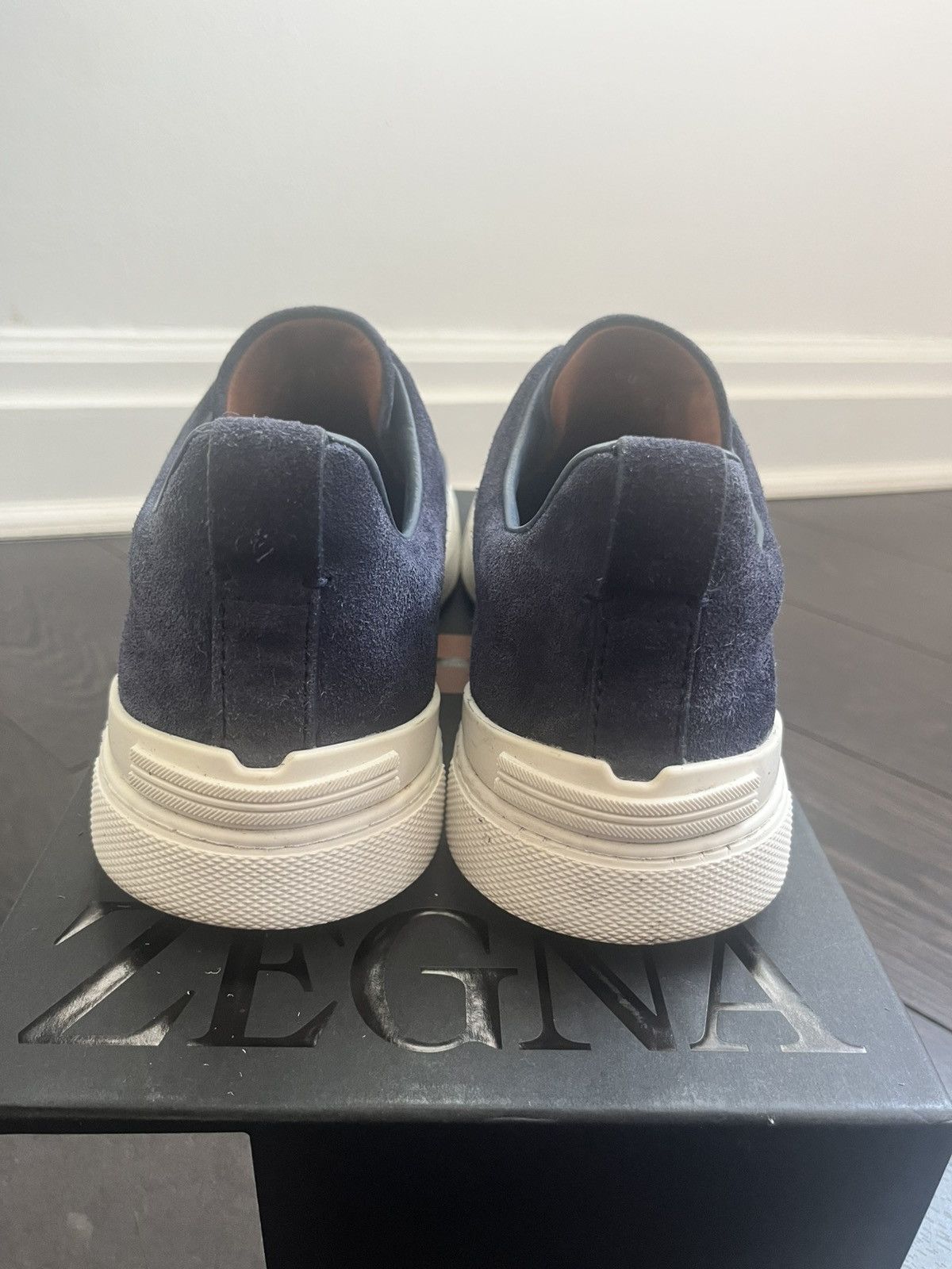 Ermenegildo Zegna Zegna triple stitch navy special edition uk 8 Size US 9 / EU 42 - 6 Thumbnail