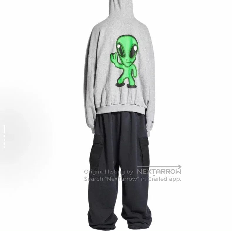 Balenciaga Balenciaga Alien Hi Zipper Hoodie Jacket Coat, Gray Size US S / EU 44-46 / 1 - 7 Thumbnail