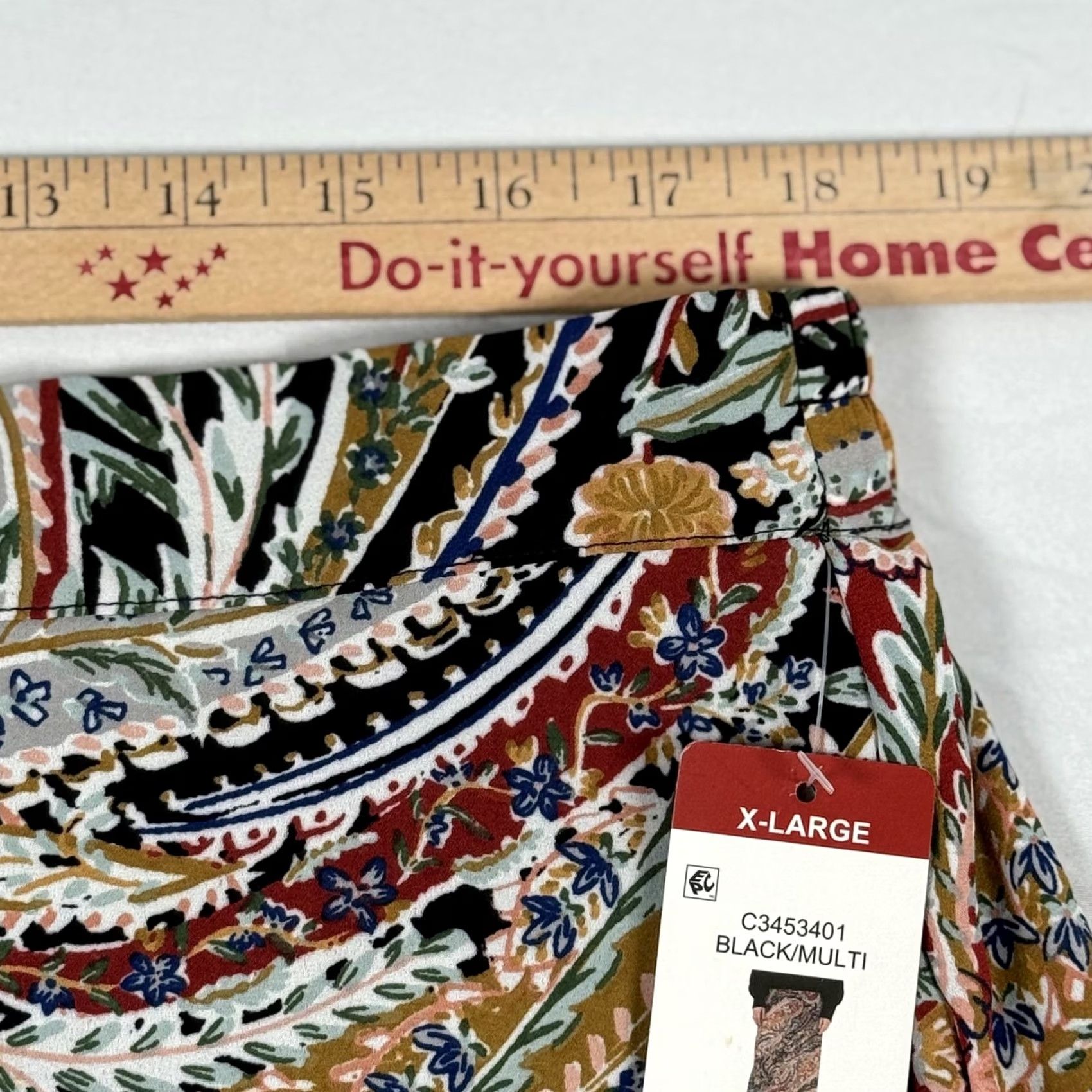 Vince Camuto Vince Camuto Skirt XL Paisley A-Line Long Multicolor Boho Chic Office Workwear 00s 70s Womens Size 40" / US 18 - 4 Thumbnail