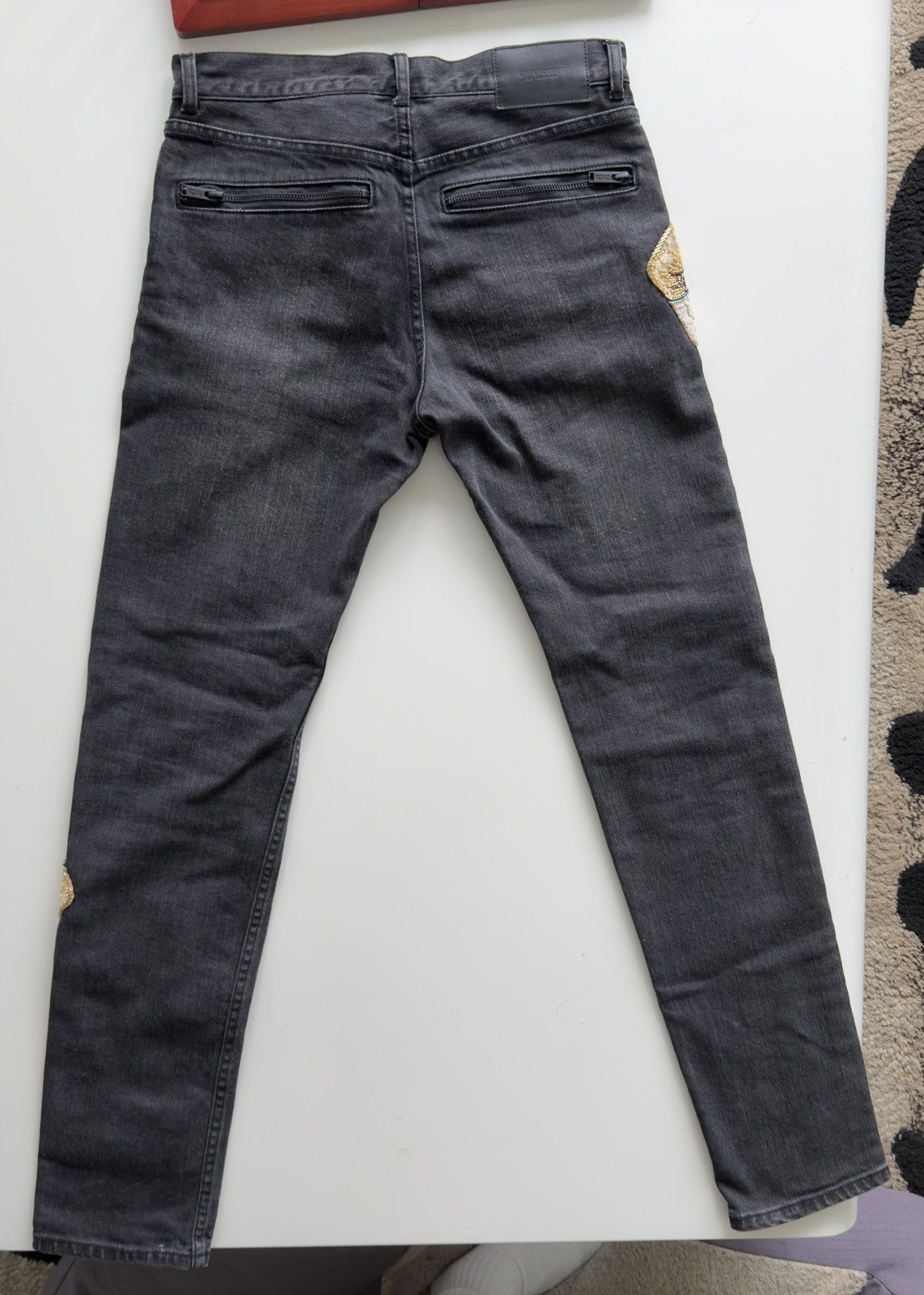 Undercover UNDERCOVER 23AW Hand Beaded Slim Denim Jeans UC2C4510 Size US 27 - 2 Thumbnail
