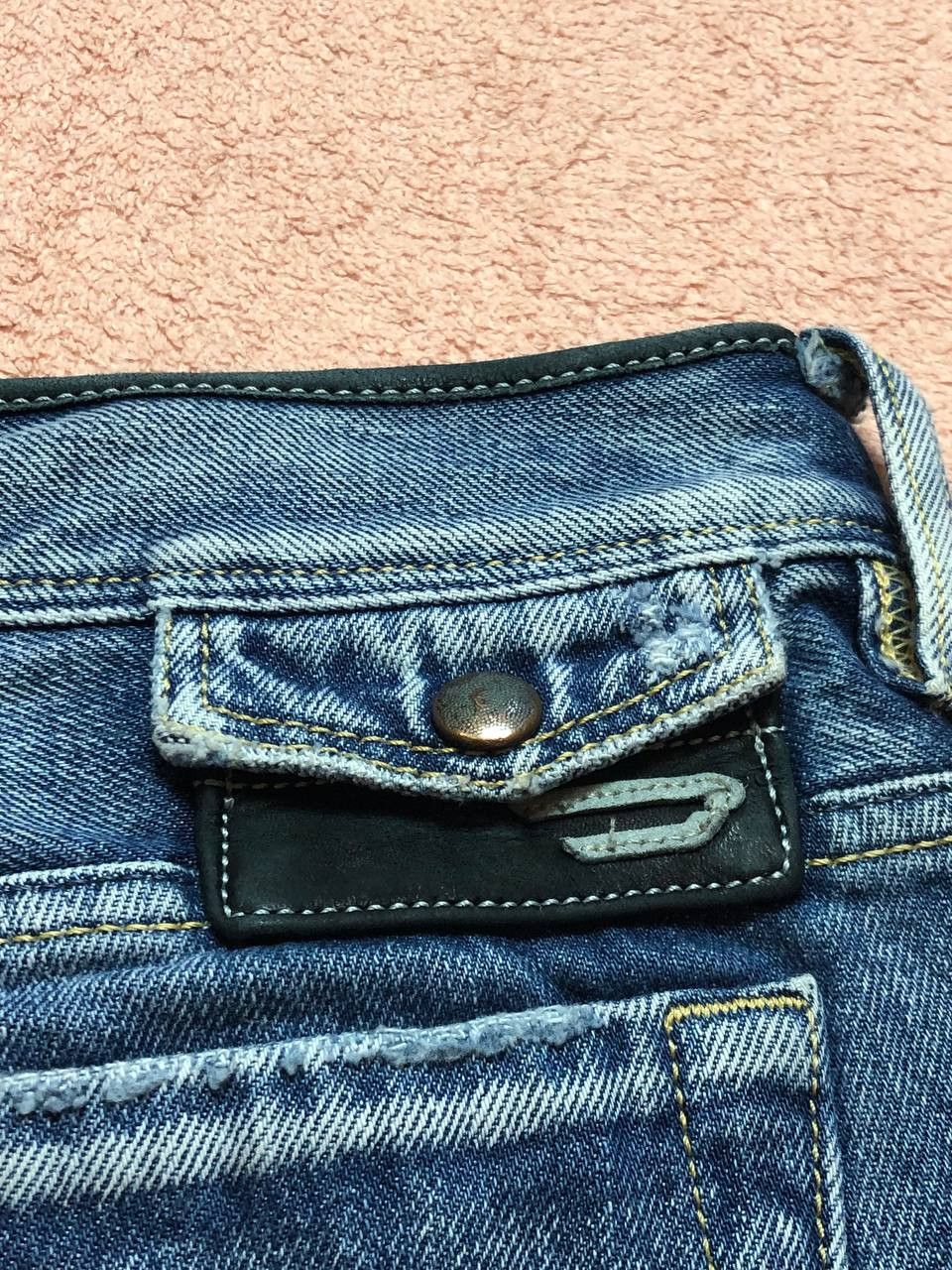 Diesel Vintage denim shorts Diesel BEBEL crazy Y2K streetwear Size 28" / US 6 / IT 42 - 16 Thumbnail