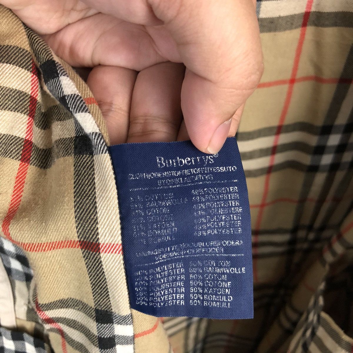 Burberry Burberrys nova check made in england vtg Coats parkas #A1611 Size US L / EU 52-54 / 3 - 15 Thumbnail