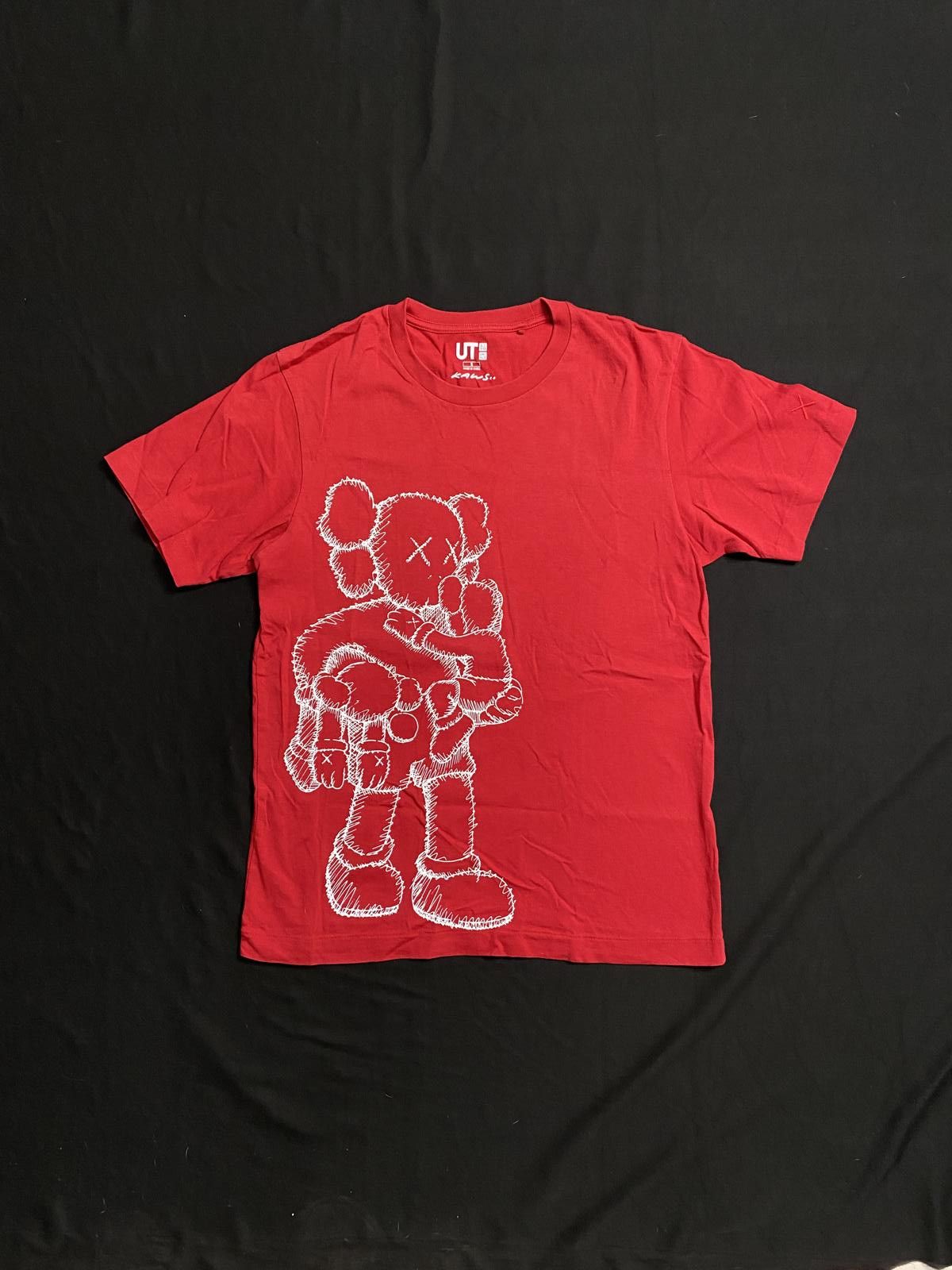 Kaws Rare Uniqlo Kaws SS2016 Companion Crewneck Red T-Shirt Small Size US S / EU 44-46 / 1 - 1 Thumbnail
