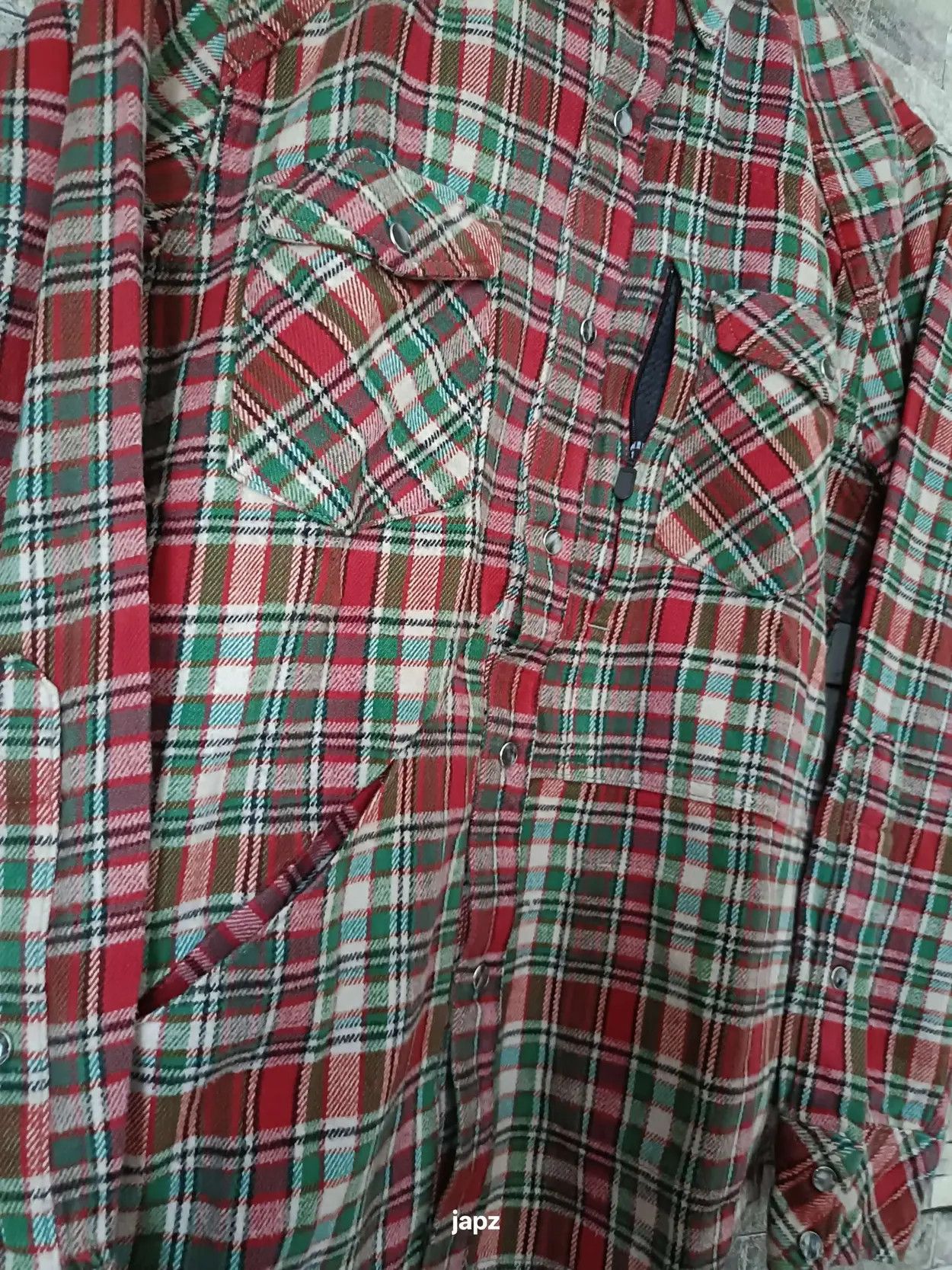 Japanese Brand Vintage H.R.Market multi pockets western Flannel shirt Size US S / EU 44-46 / 1 - 3 Thumbnail