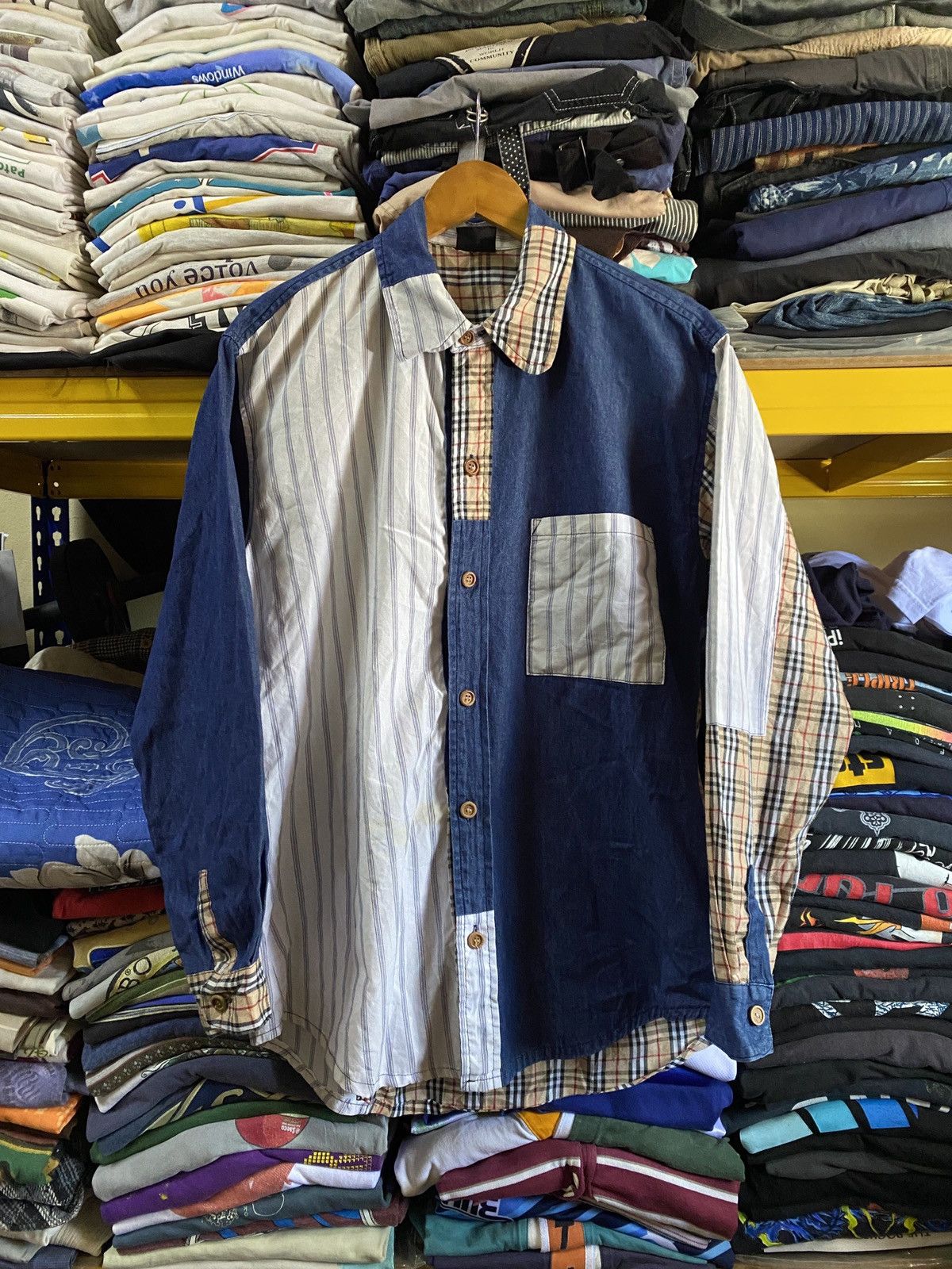 Vintage Superlover REWORK patchwork buttonups