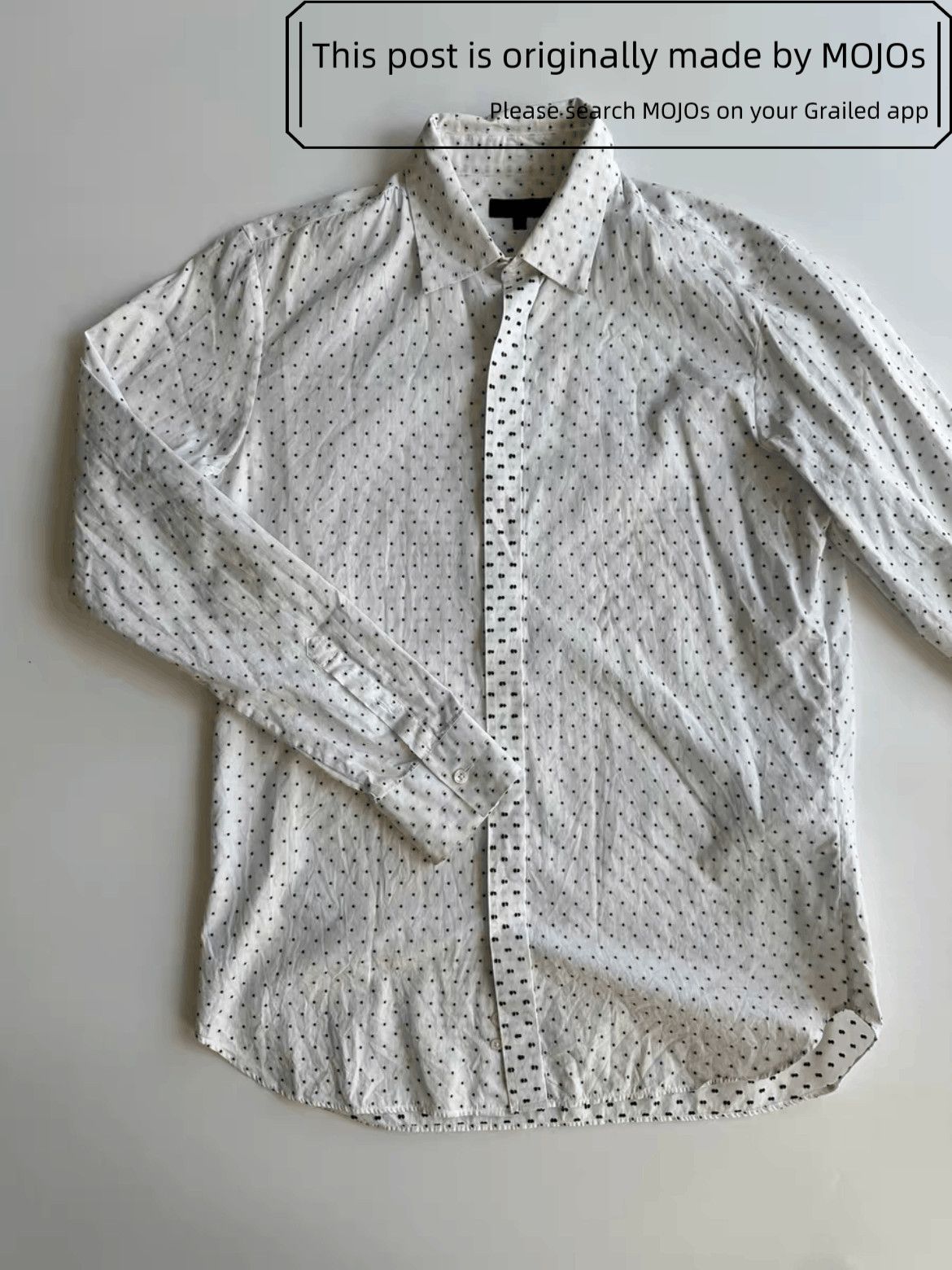 Ann Demeulemeester Ann Demeulemeester Stitch Dots Shirt mojos1737 Size US L / EU 52-54 / 3 - 2 Thumbnail