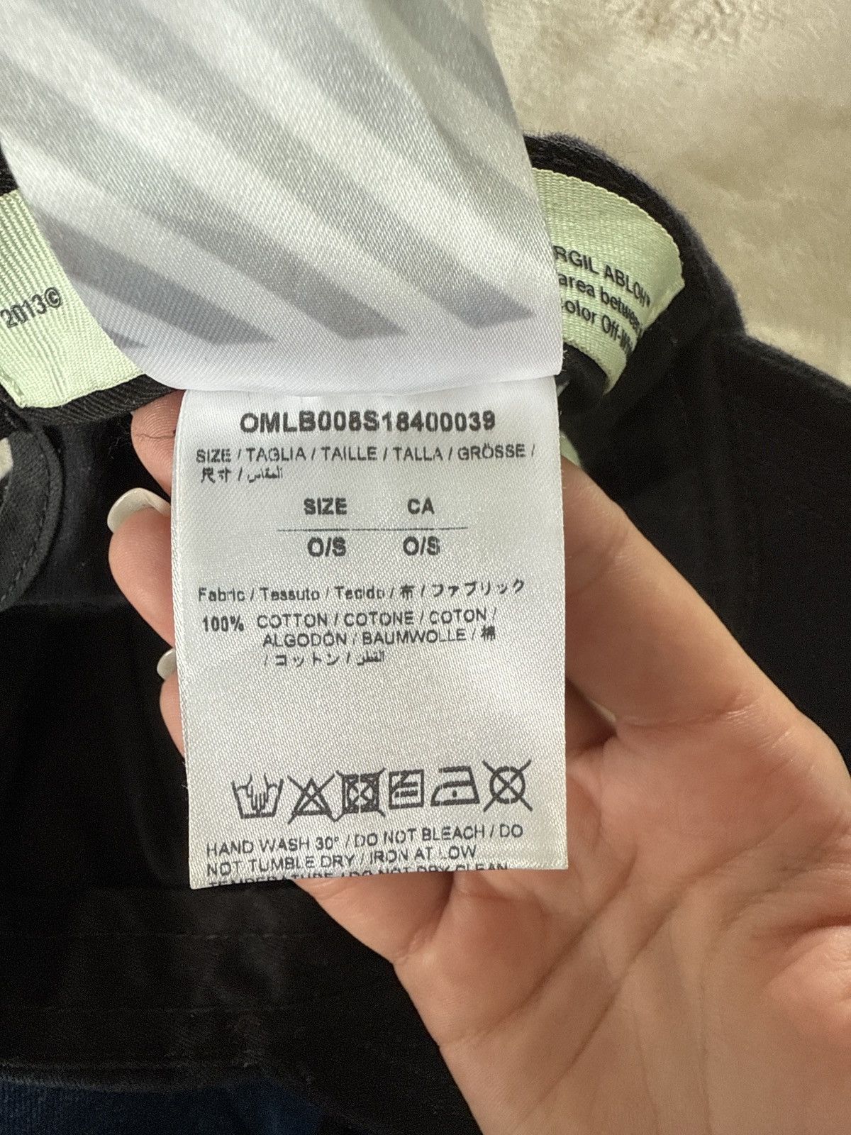 off-white something hat - amazing piece of the Virgil era