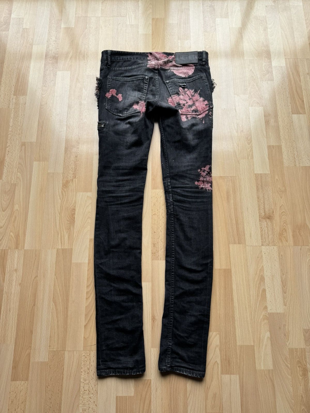 If Six Was Nine L.G.B. Blood Splash Denim Size US 26 / EU 42 - 4 Thumbnail