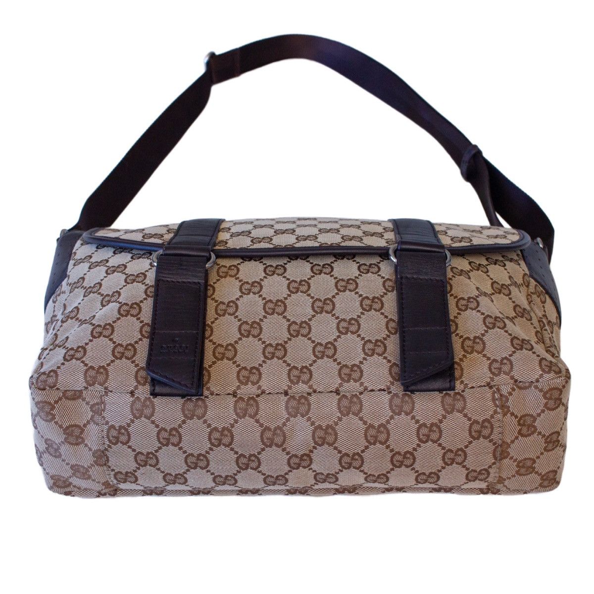 Gucci × Tom Ford 1,7k$ GUCCI Double Belt Flap Unisex Messenger GG Monogram Size ONE SIZE - 9 Thumbnail