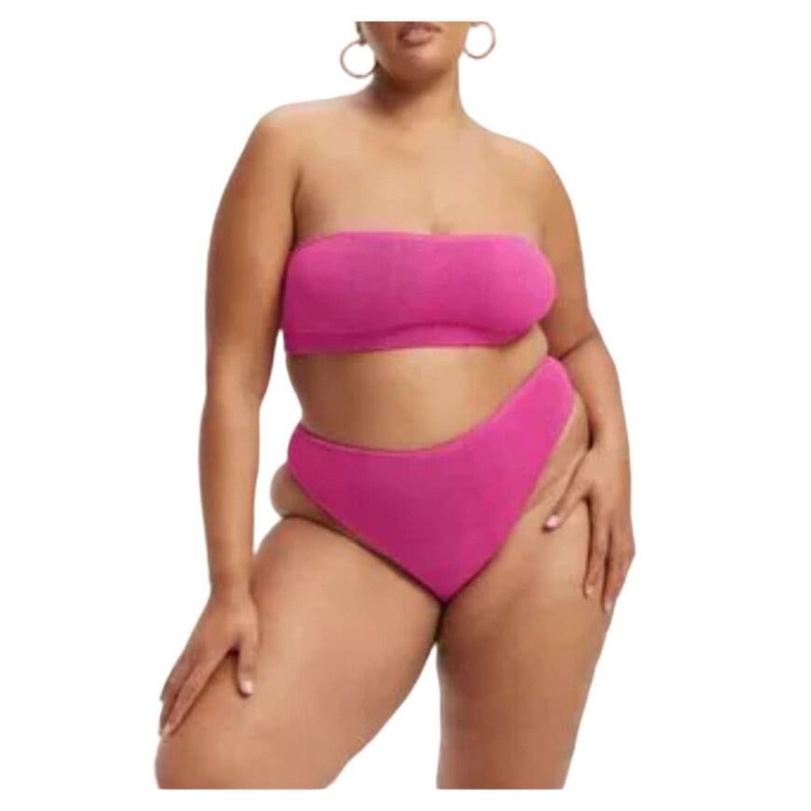 Good American Good American Good Waist Cheeky Swim Bottoms Bikini Sz 0 XS Size ONE SIZE - 1 Thumbnail
