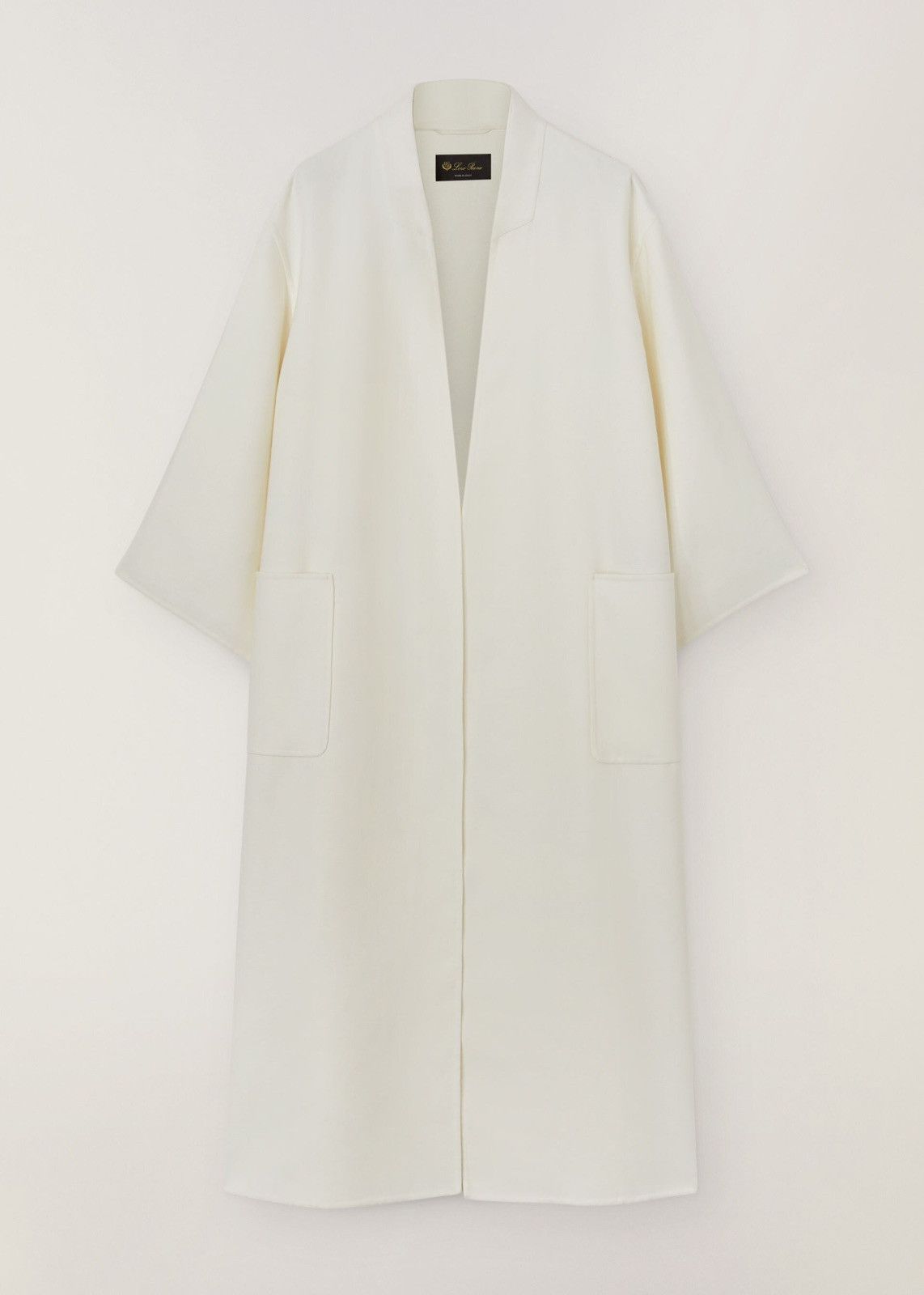 image of Loro Piana O1Srvl11E0424 Coat In White, Women's (Size Medium)