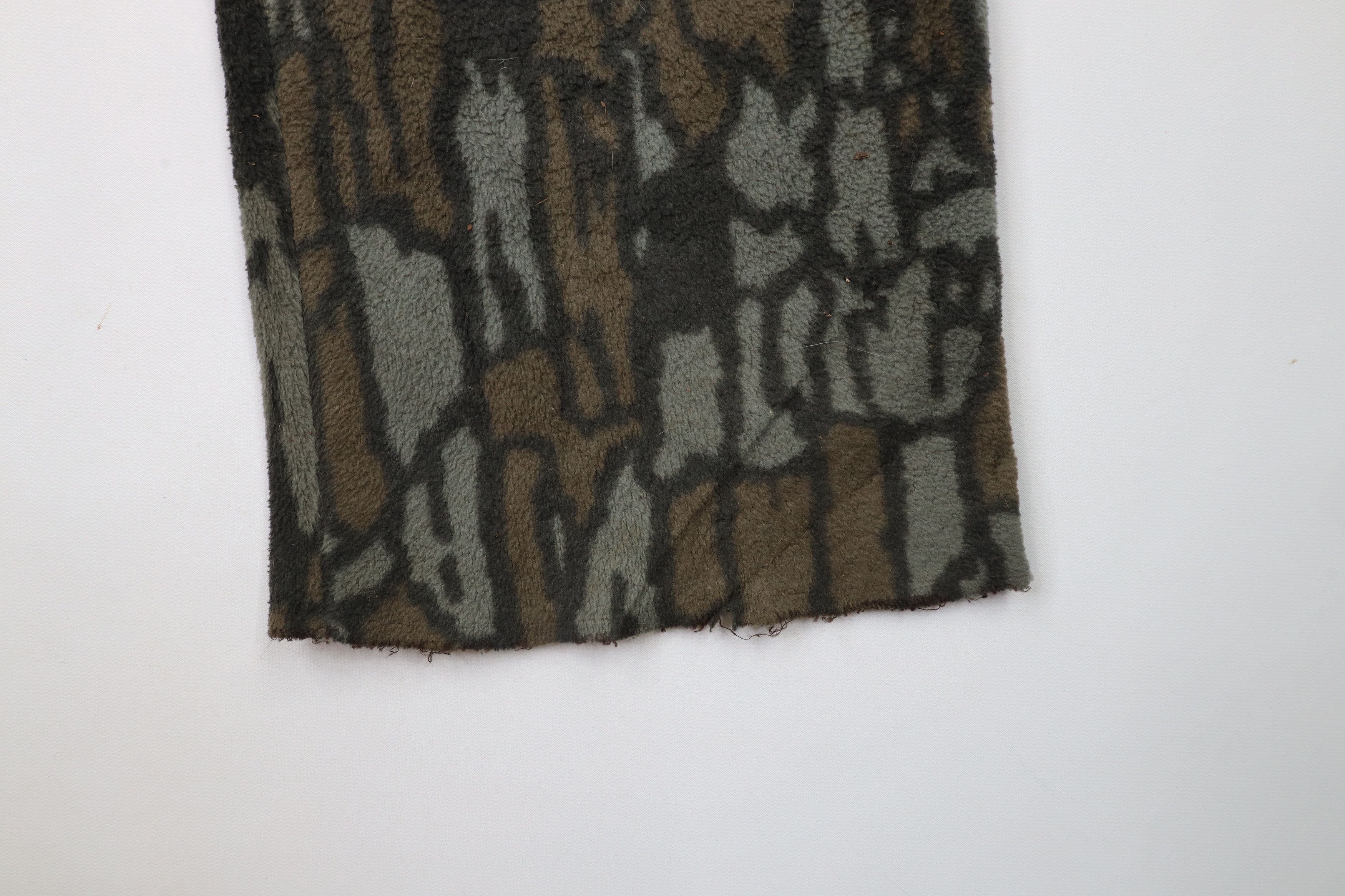 Vintage Vintage 90s Streetwear Trebark Camouflage Fleece Pants USA Size US 34 / EU 50 - 5 Thumbnail