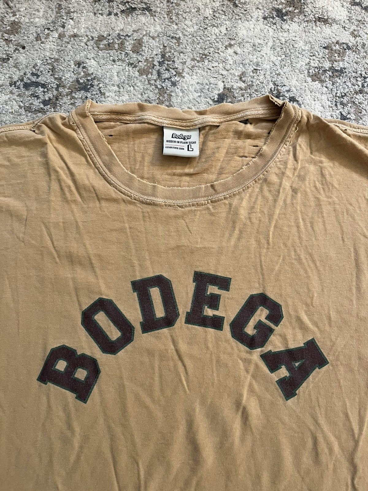 Bodega Bodega Men’s Large Yellow Tee Size US L / EU 52-54 / 3 - 2 Thumbnail