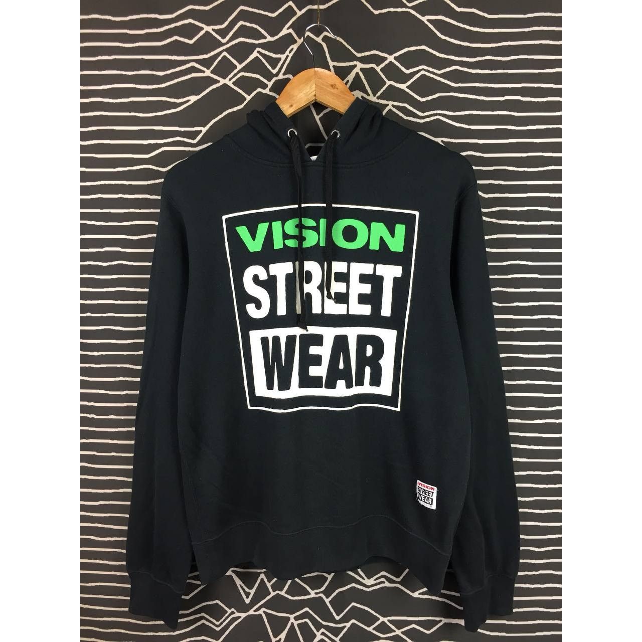 Vintage × Vision Streetwear Vision Street Wear Box Logo Pullover Skate Hoodie Size US M / EU 48-50 / 2 - 1 Thumbnail