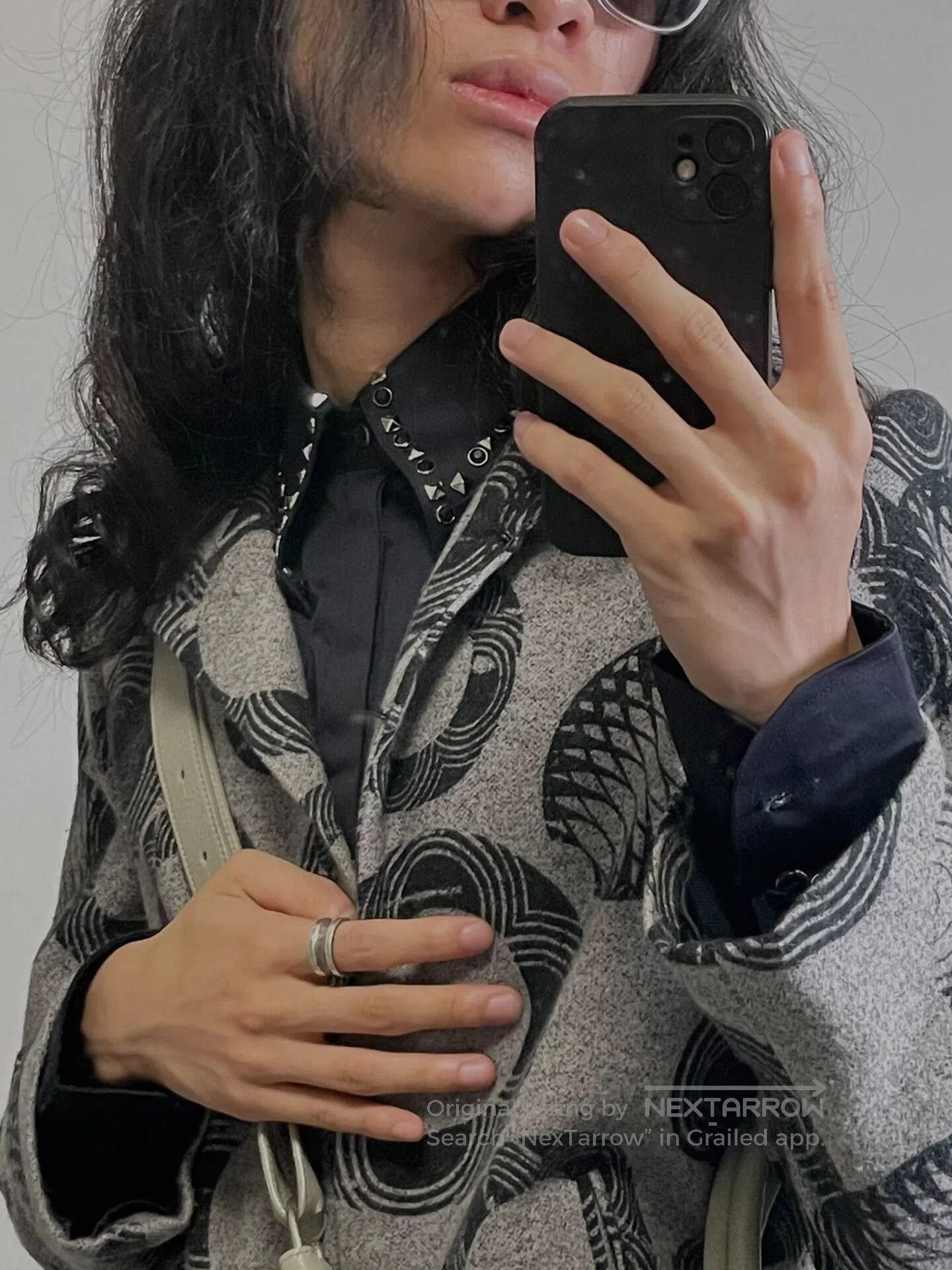 Dsquared2 dsquared2 black studded shirt with gems. Size US S / EU 44-46 / 1 - 2 Thumbnail