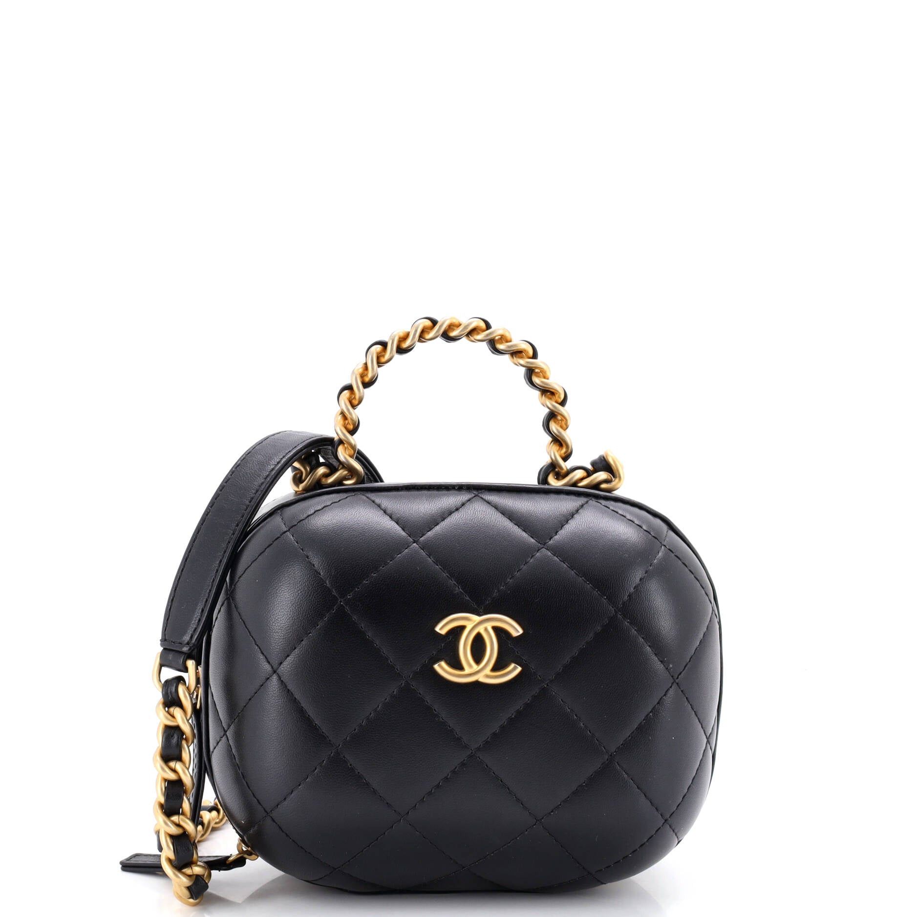 Chanel CC Bubble Top Handle Vanity Case with Chain Size ONE SIZE - 1 Thumbnail