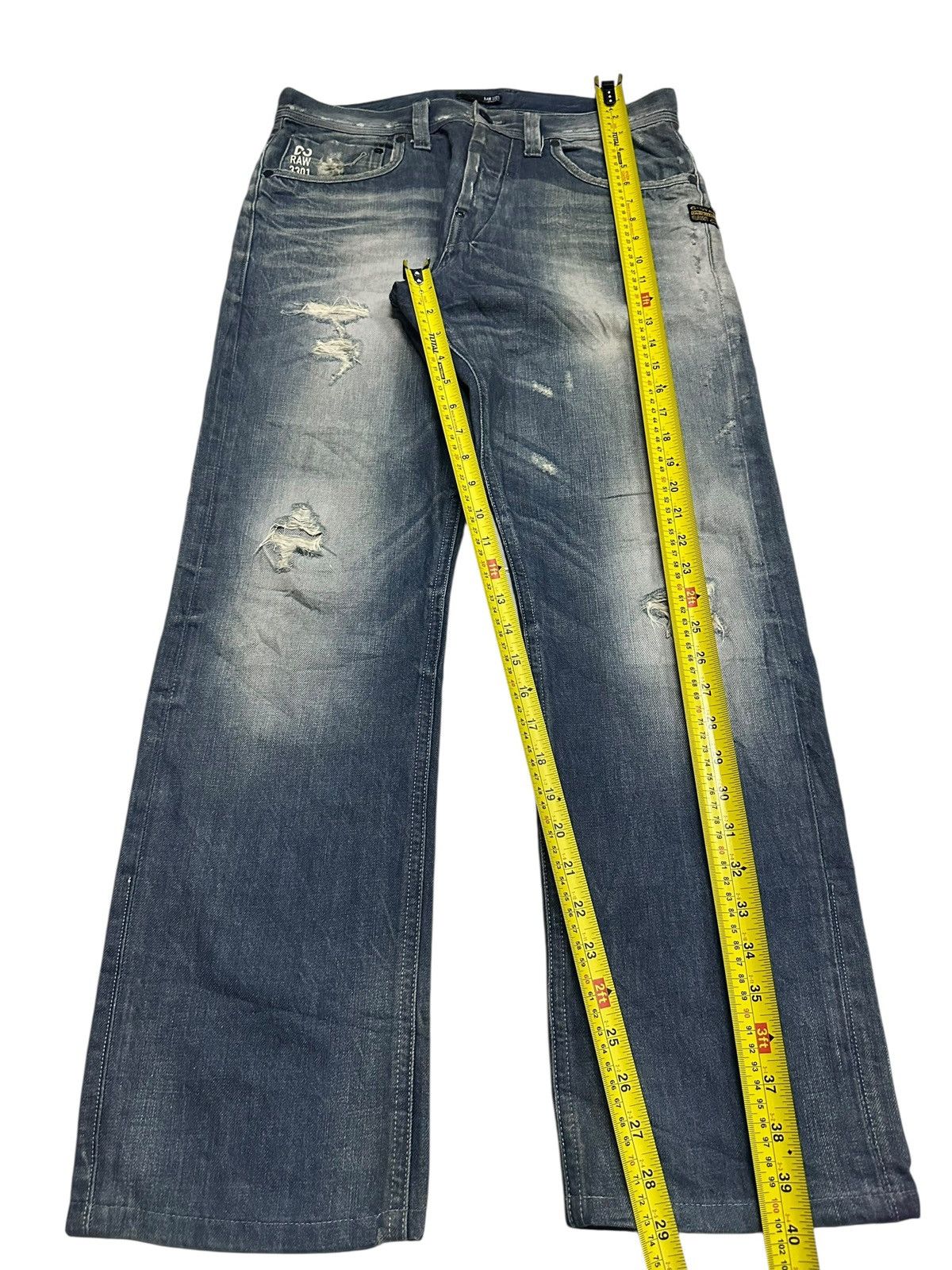 G-Star G Star Vintage Distressed Baggy Loose Style & Faded Wash Size US 32 / EU 48 - 15 Thumbnail