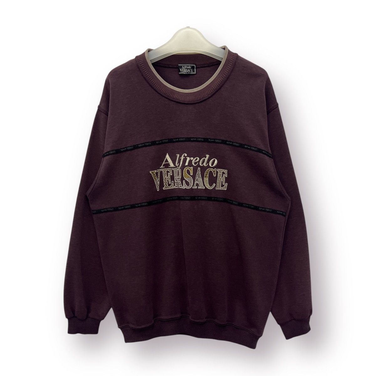 Vintage 🔥 Vintage Alfredo Versace Roundneck Sweatshirt - L Size US S / EU 44-46 / 1 - 1 Thumbnail