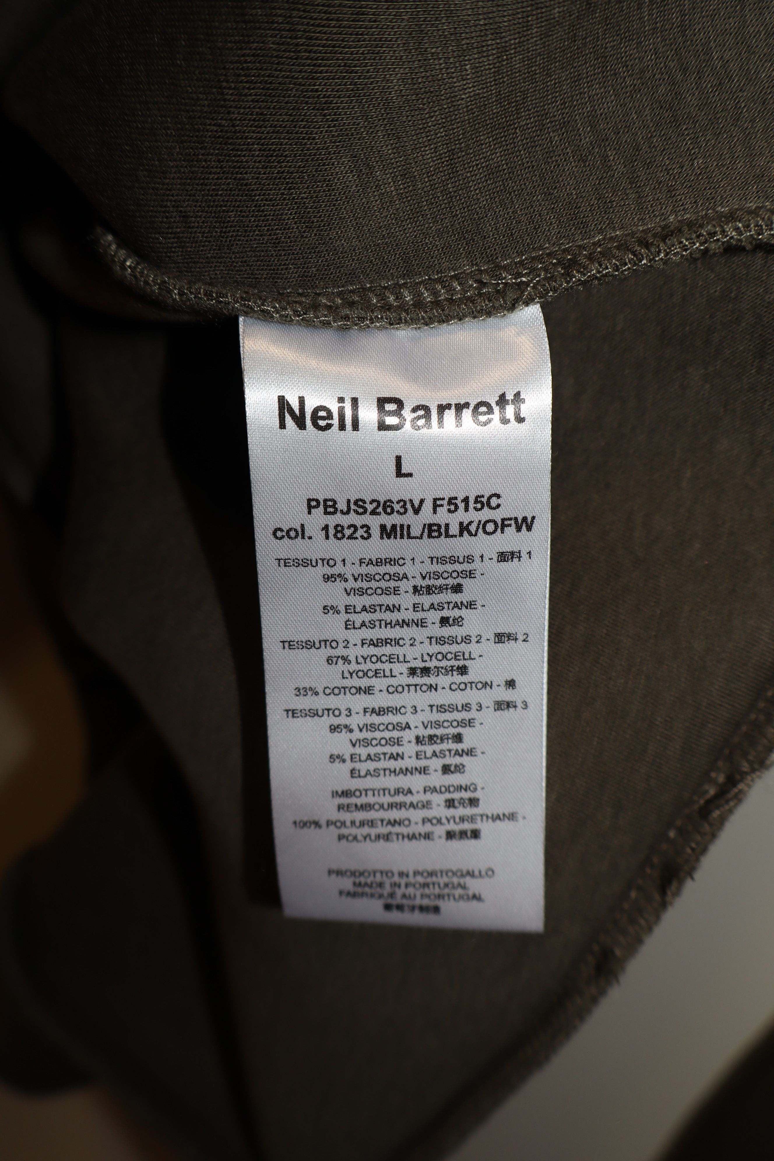 Neil Barrett Neoprene geometric sweatshirt Size US L / EU 52-54 / 3 - 7 Thumbnail