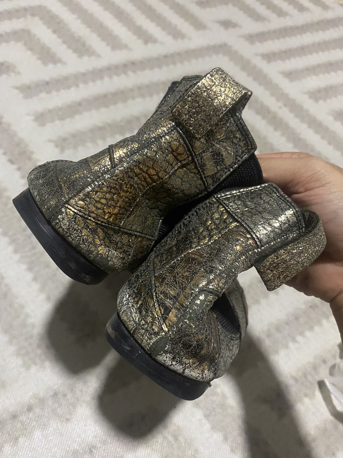 Comme des Garcons Homme Plus SUPER RARE‼️ CdgHP Pythons Patchwork Exotic Chelsea Boots Size US 12 / EU 45 - 7 Thumbnail