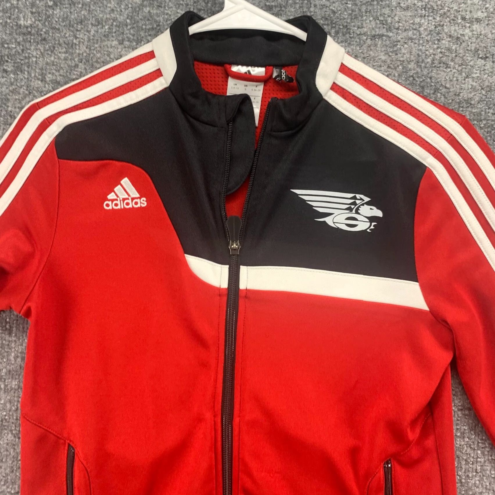 Adidas Adidas Jacket Womens S Red Climacool Full Zip Active Eagle Logo Athletic Jacket Size S / US 4 / IT 40 - 3 Thumbnail
