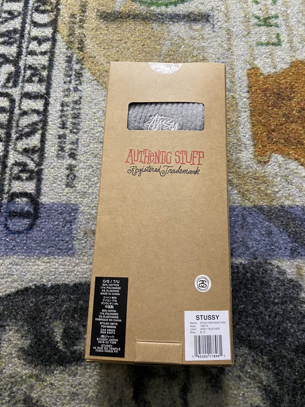Stussy Stussy Stock Crew Socks 3 Pack Size ONE SIZE - 1 Thumbnail