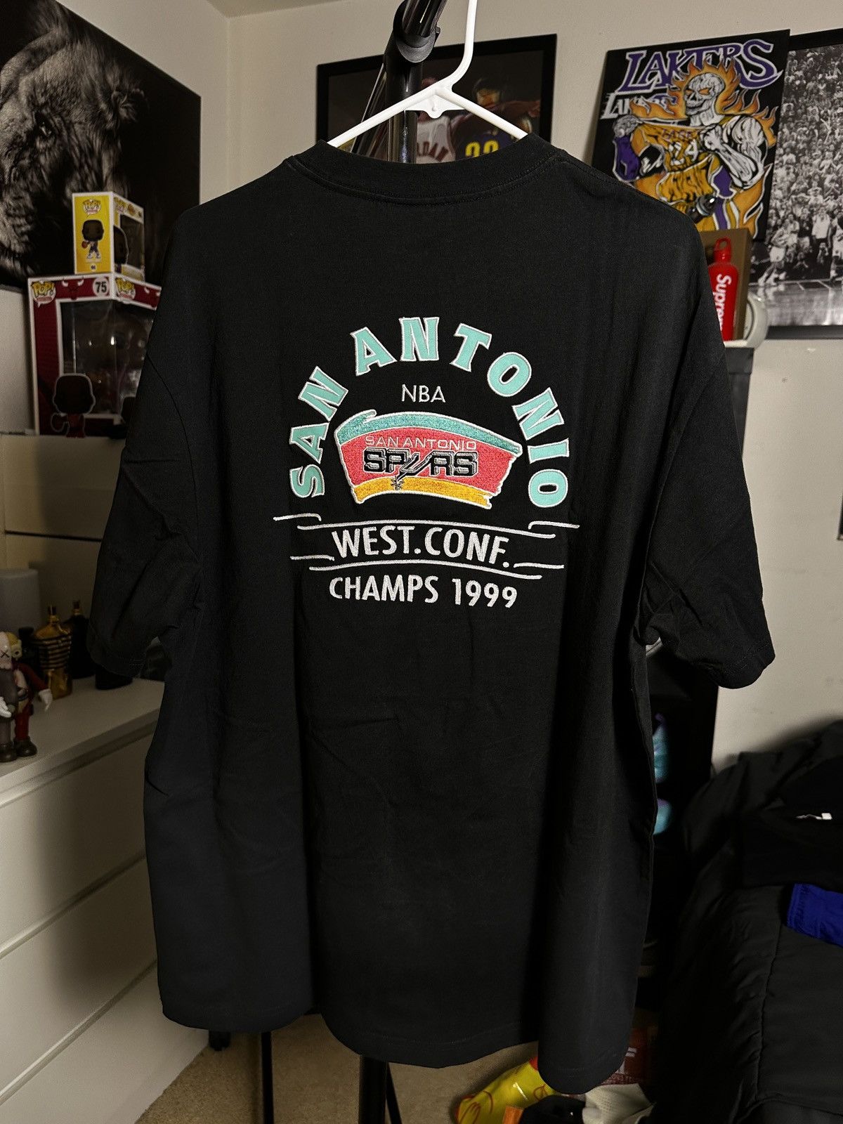 NBA Mitchell and Ness Spurs NBA Tee🏀🔥 Size US L / EU 52-54 / 3 - 5 Thumbnail